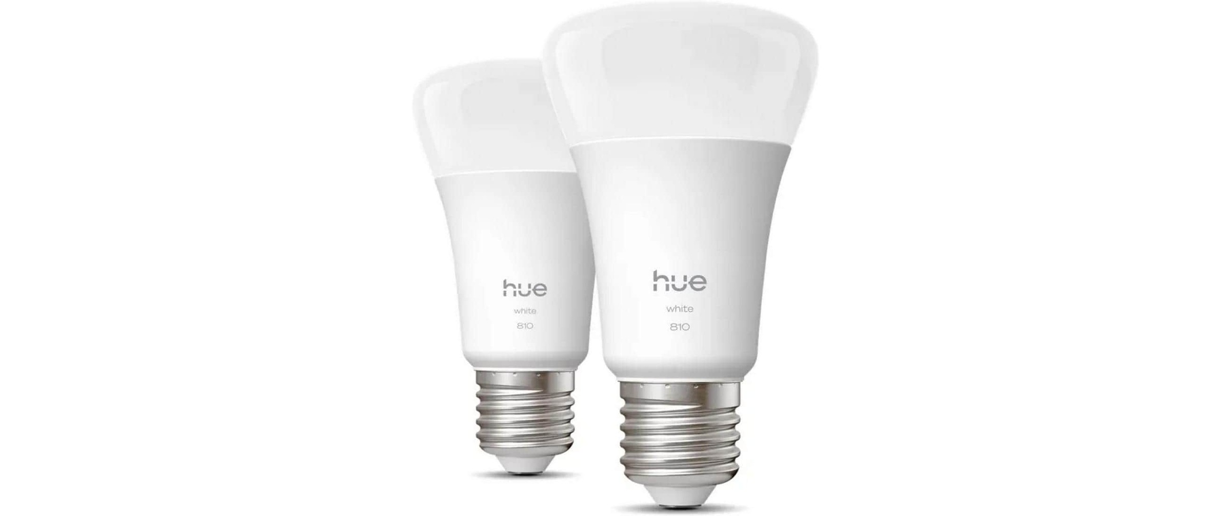 Philips Hue LED-Leuchtmittel »Leuchtmittel White E27 Doppelpack 2x 810 lm« E27 warmweiss