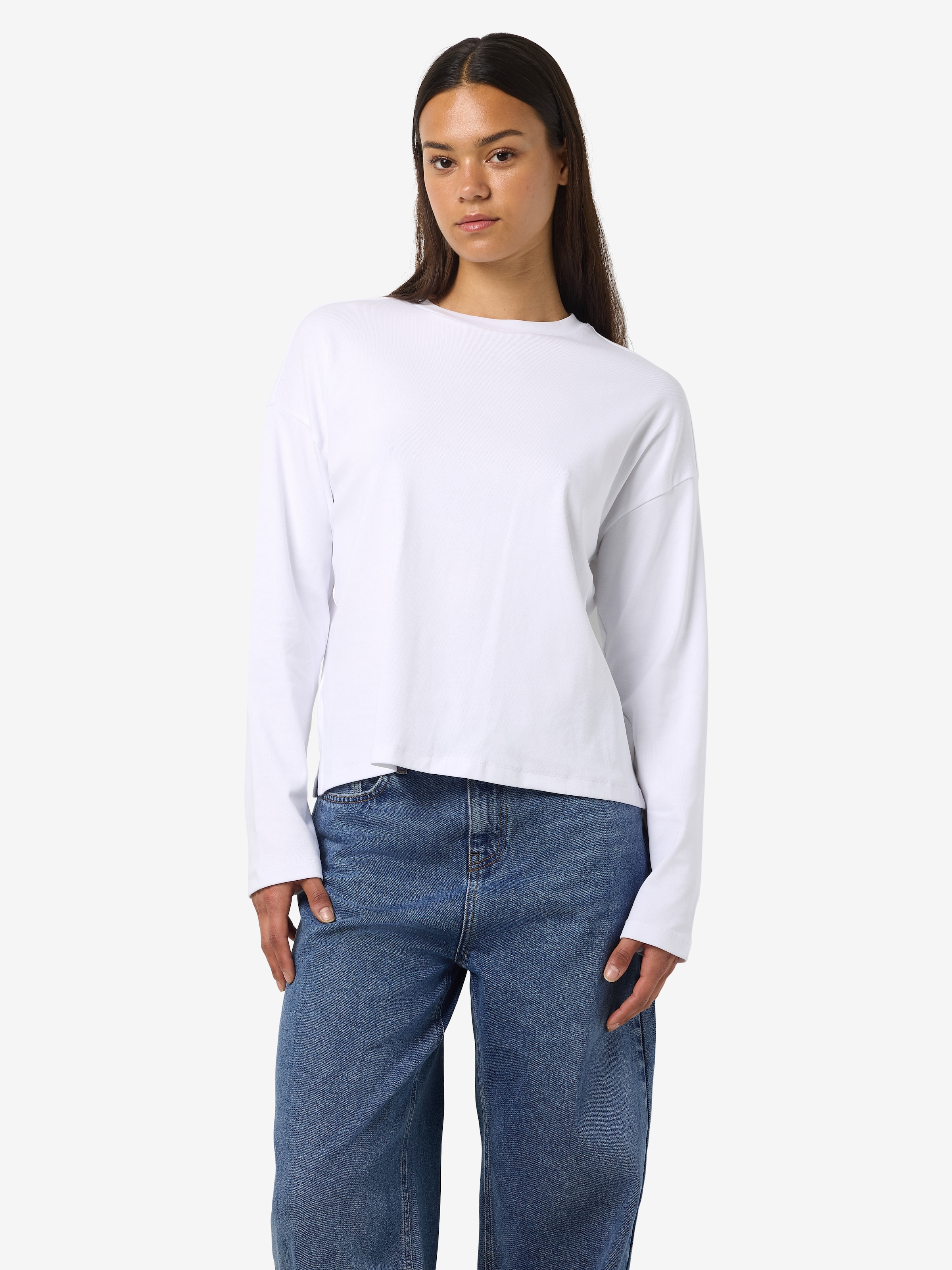 Noisy may Langarmshirt »NMMOCCA L/S REGULAR FIT TOP JRS FWD NOOS«