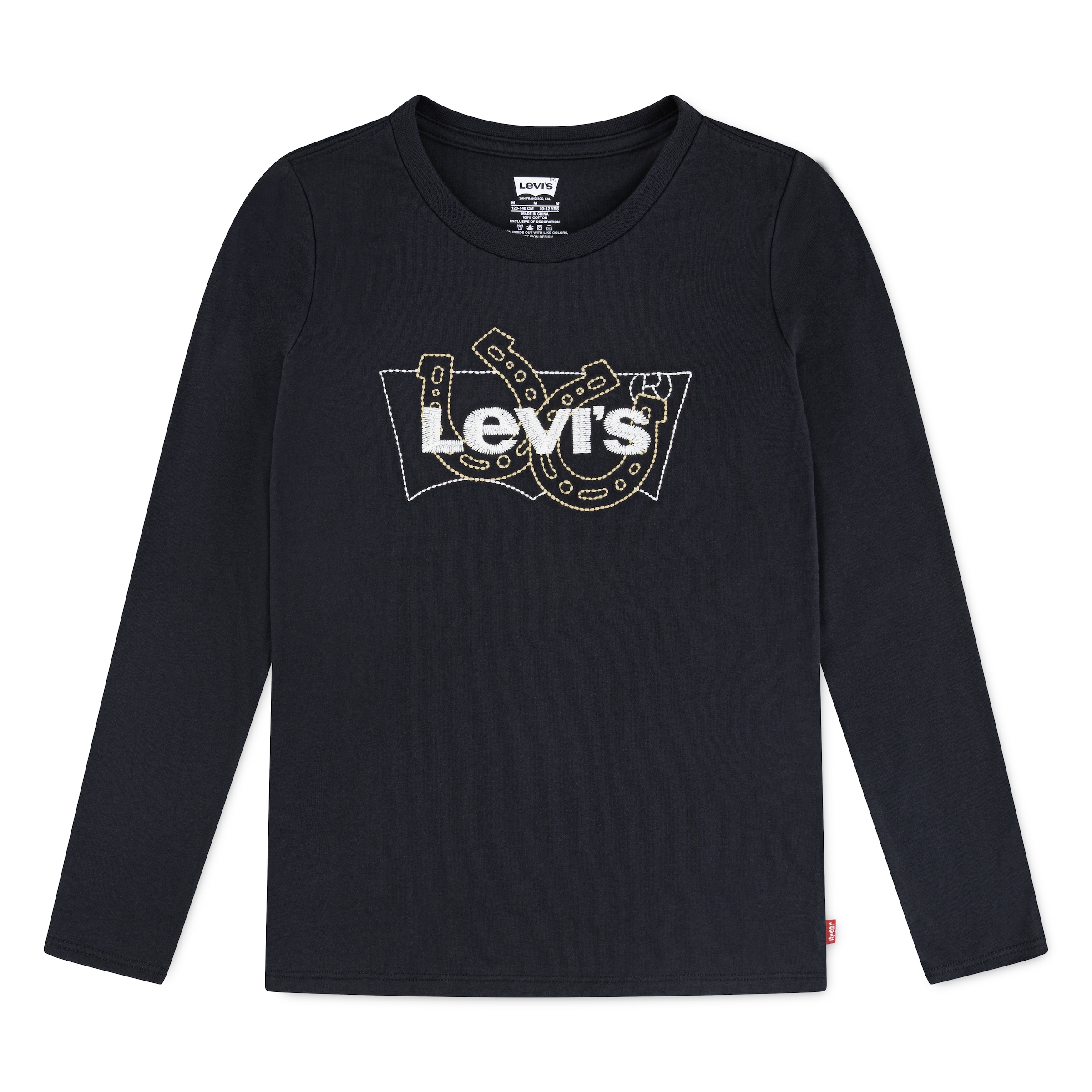 Image of Levis Kids Langarmshirt "LVG LS BATWING FILL" mit Logostickerei, for Girls