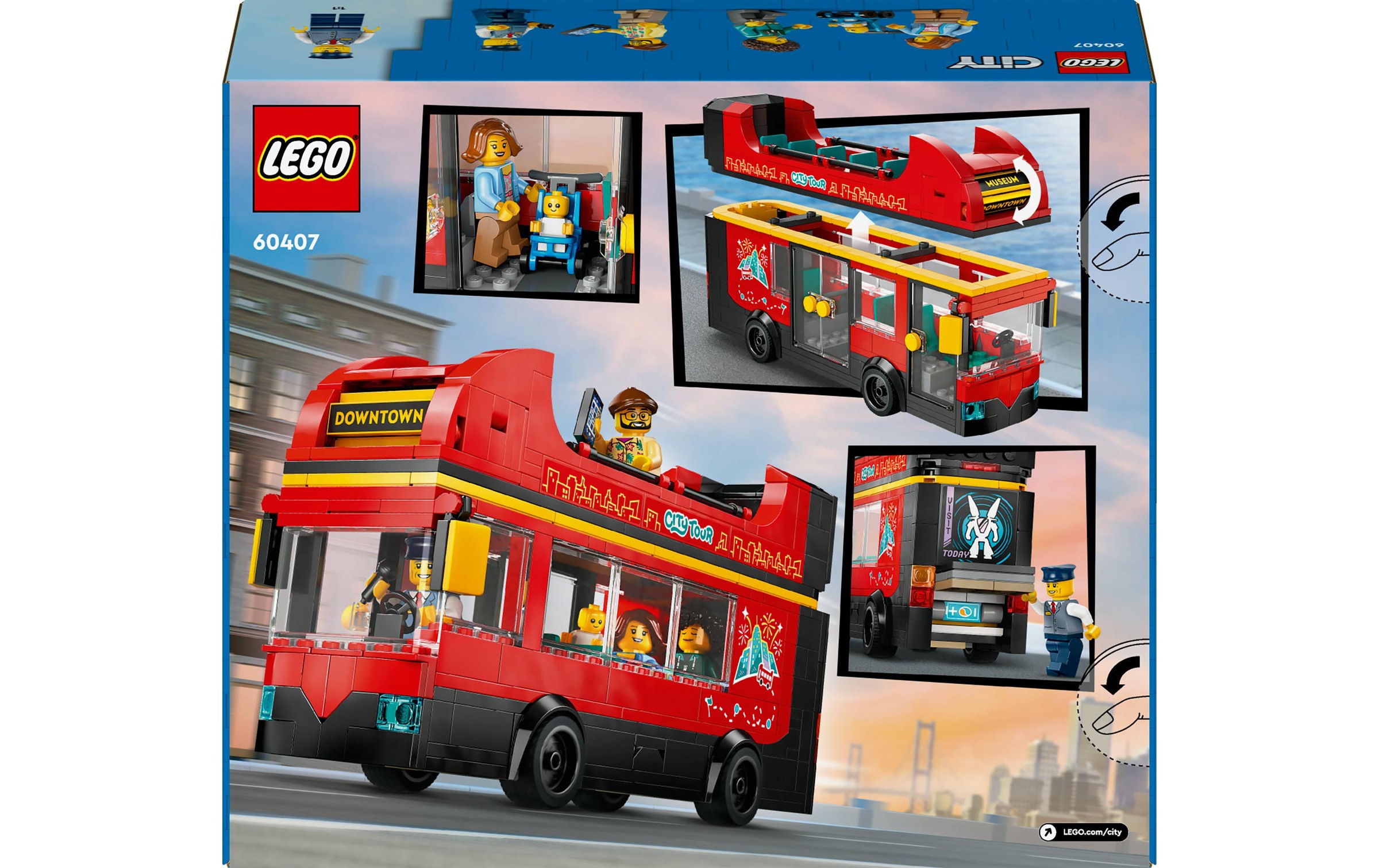 LEGO® Spielbausteine »City Doppeldeckerbus 60407«