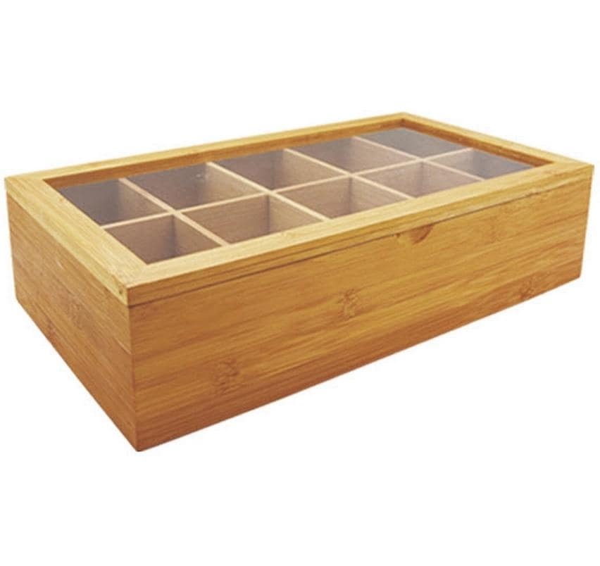 Image of Teebox "Stronghold Teabox Bambus mit 10 Fächern"