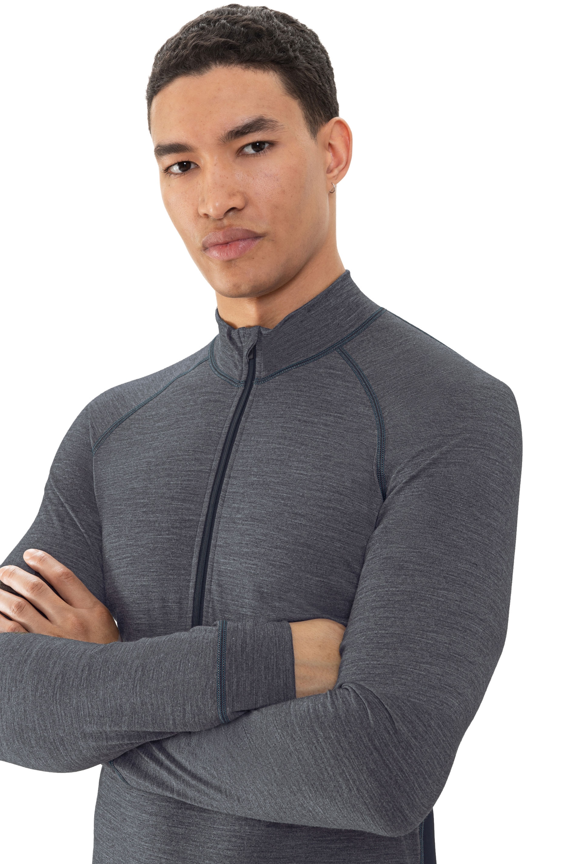 Mey T-shirt à manches longues »Prfrmnc+« Stehkragen mit Reissverschluss, schnelltrocknend