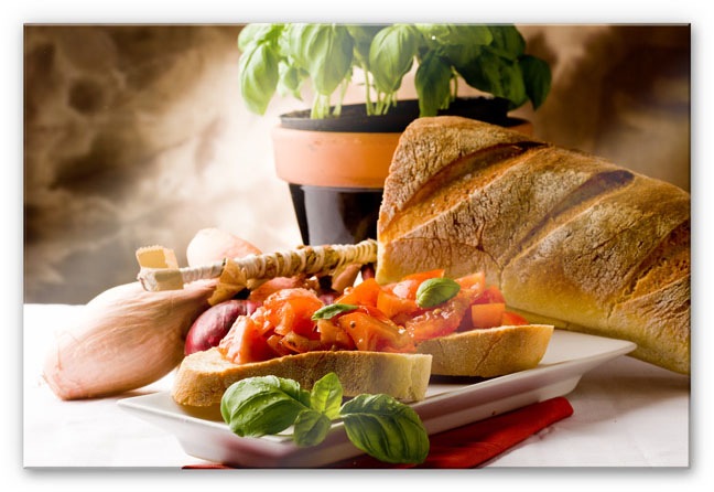 Image of Wall-Art Küchenrückwand »Spritzschutz Bruschetta Italiana«, (1 tlg.) bei Ackermann Versand Schweiz