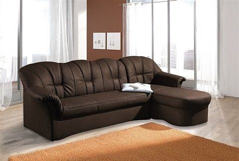 DOMO collection Ecksofa Papenburg L-Form, in grosser Farbvielfalt, wahlweise mit Bettfunktion