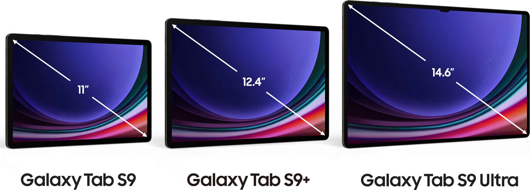 Samsung Tablet »Galaxy Tab S9+ 5G«, (31,5 cm / 12,4 Zoll), Android, WQXGA+, 5G, AI-Funktionen)