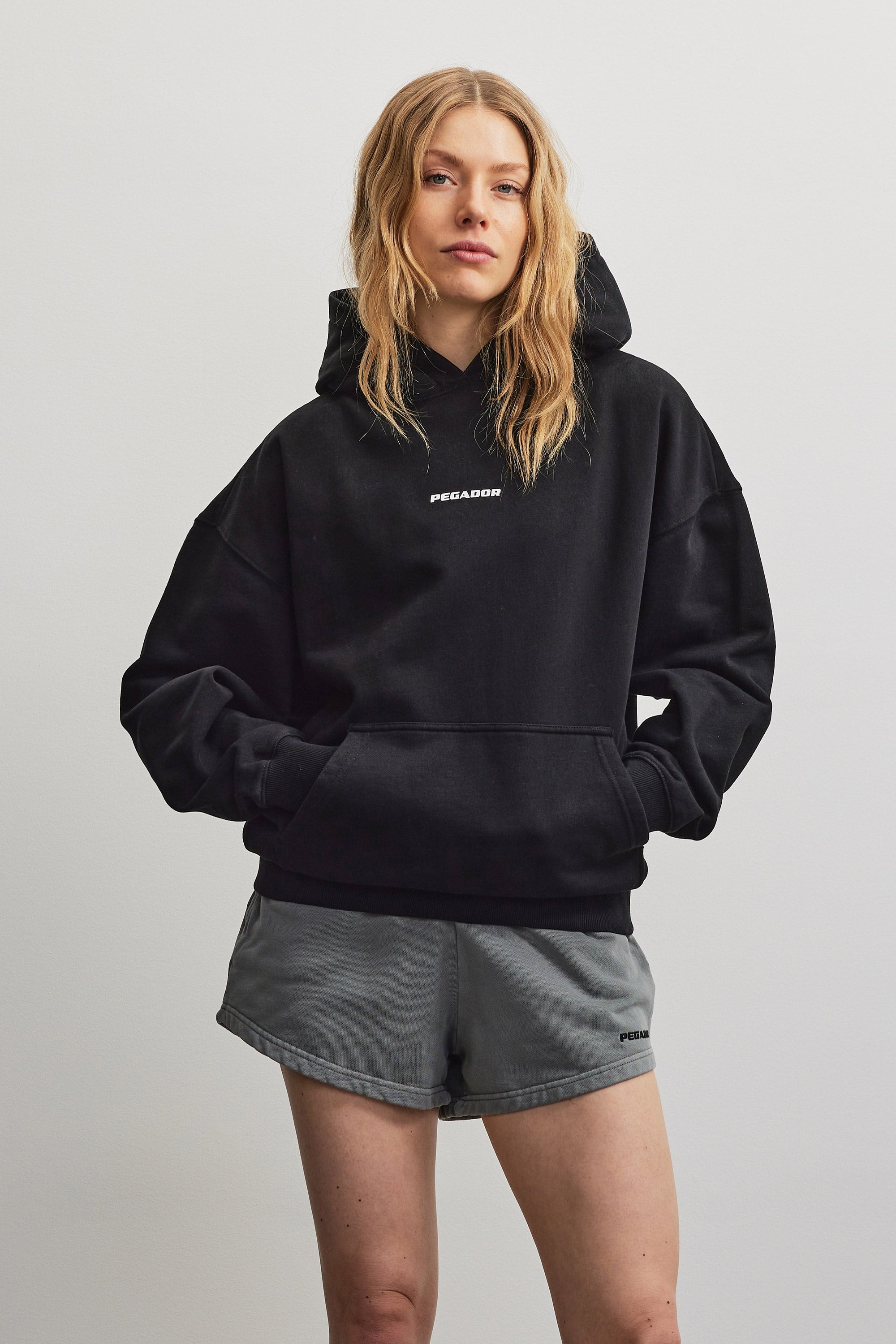 Image of PEGADOR Kapuzensweatshirt "ATNA LOGO OVERSIZED HOODIE", Baumwollmischung, oversize
