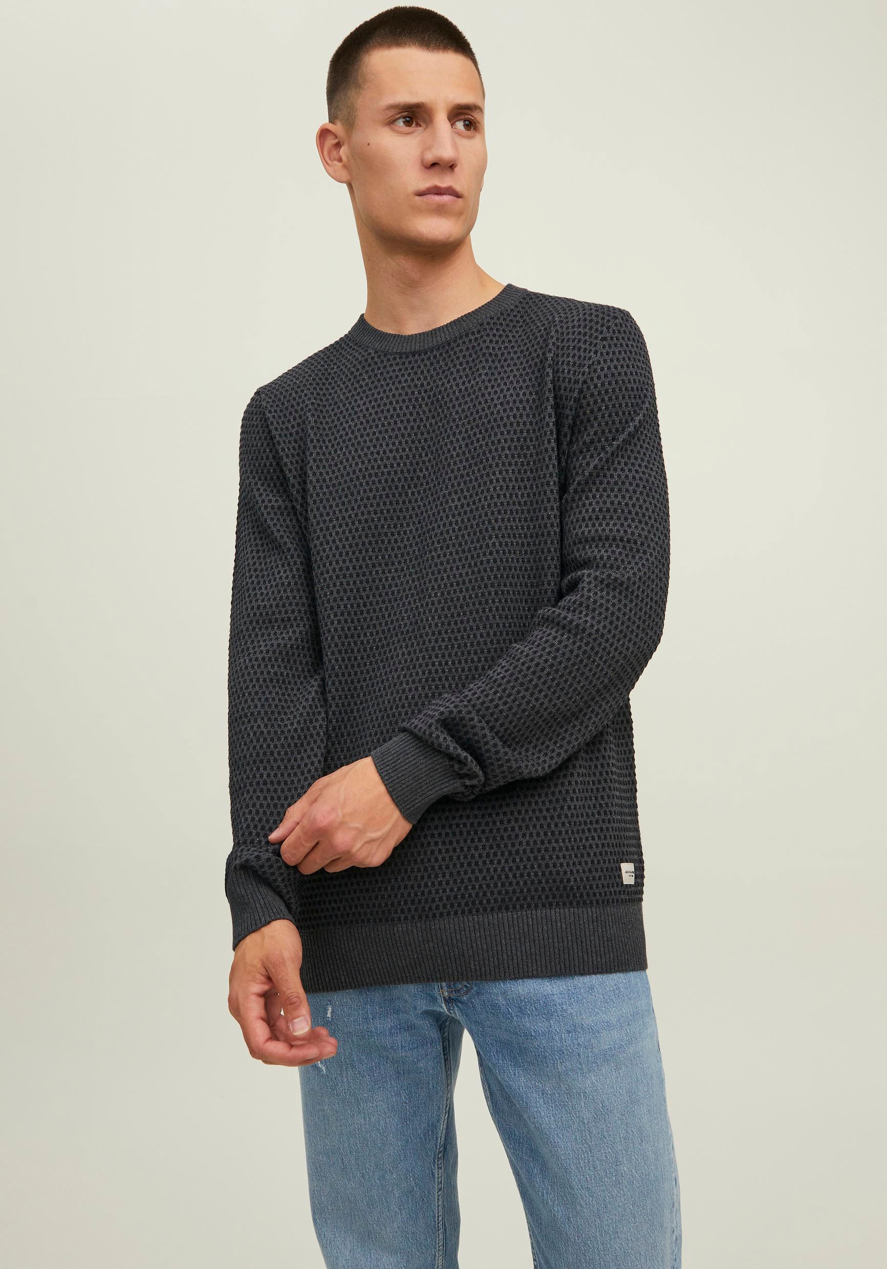 Jack & Jones Rundhalspullover »ATLAS KNIT CREW NECK«