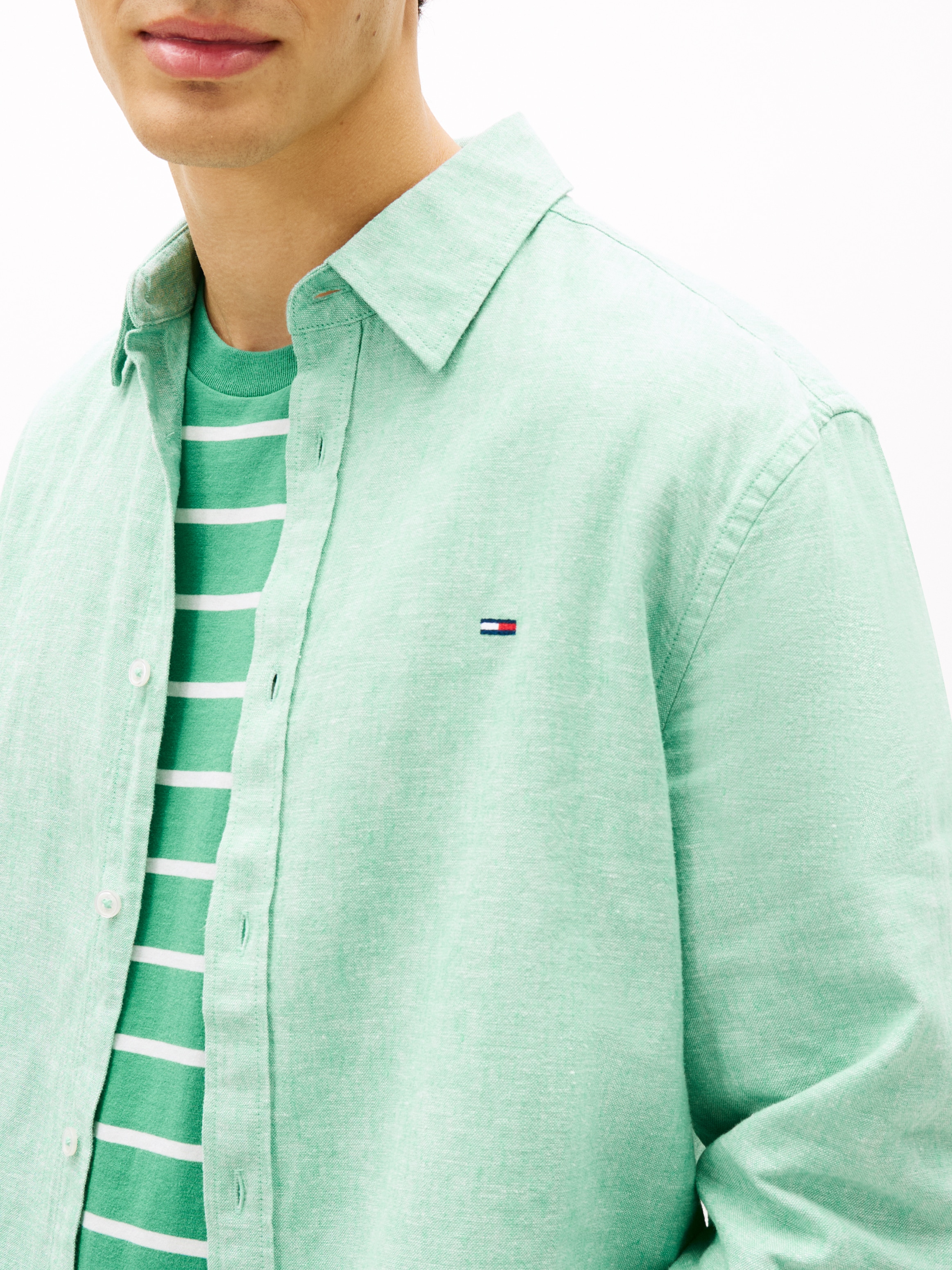 Tommy Jeans Chemise à manches longues »TJM REGULAR FIT LINEN BLEND«