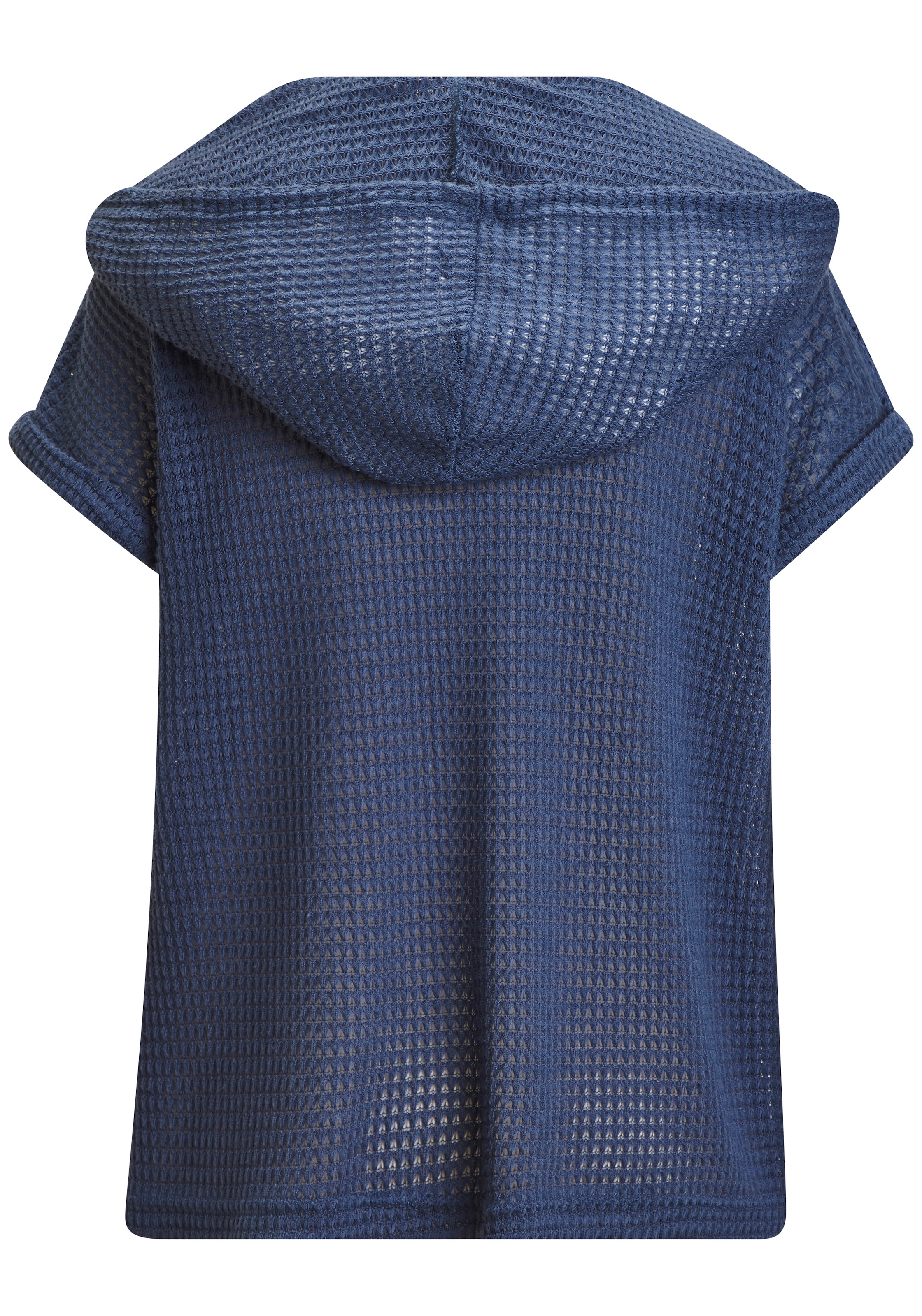 LASCANA T-shirt à capuche »aus sommerlichem Waffelstrick« hoodie d'été avec patte de boutonnage