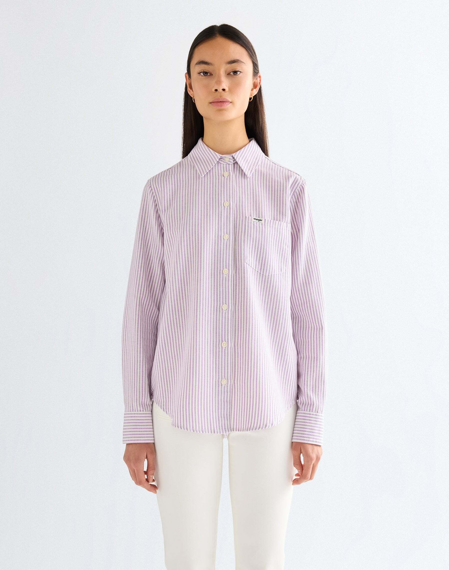 Wrangler Langarmbluse »WRANGLER Langarmhemd 1 Pocket«