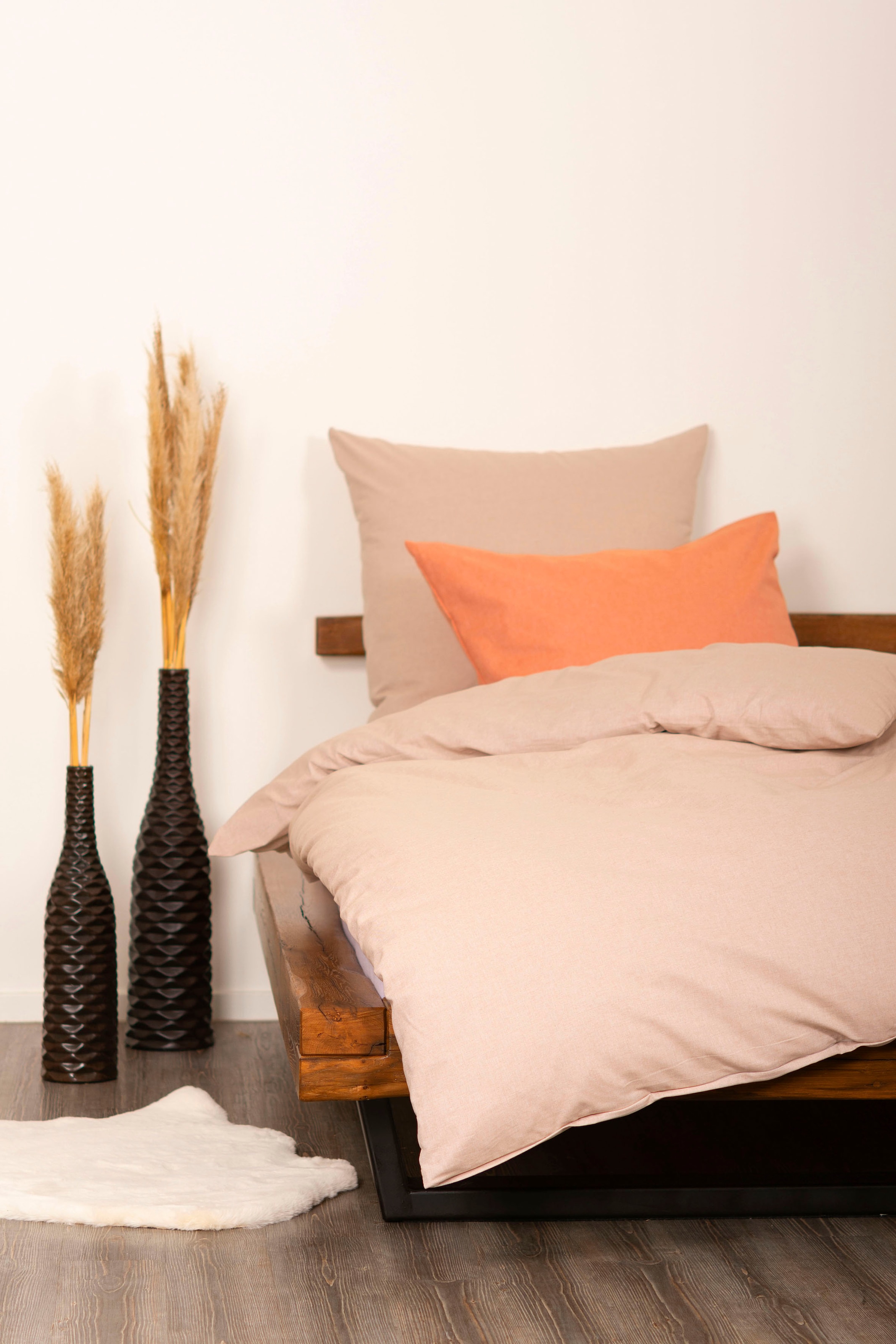 SETEX Wendebettwäsche »Chambray« 2 Stk. tlg. mit Wendefunktion