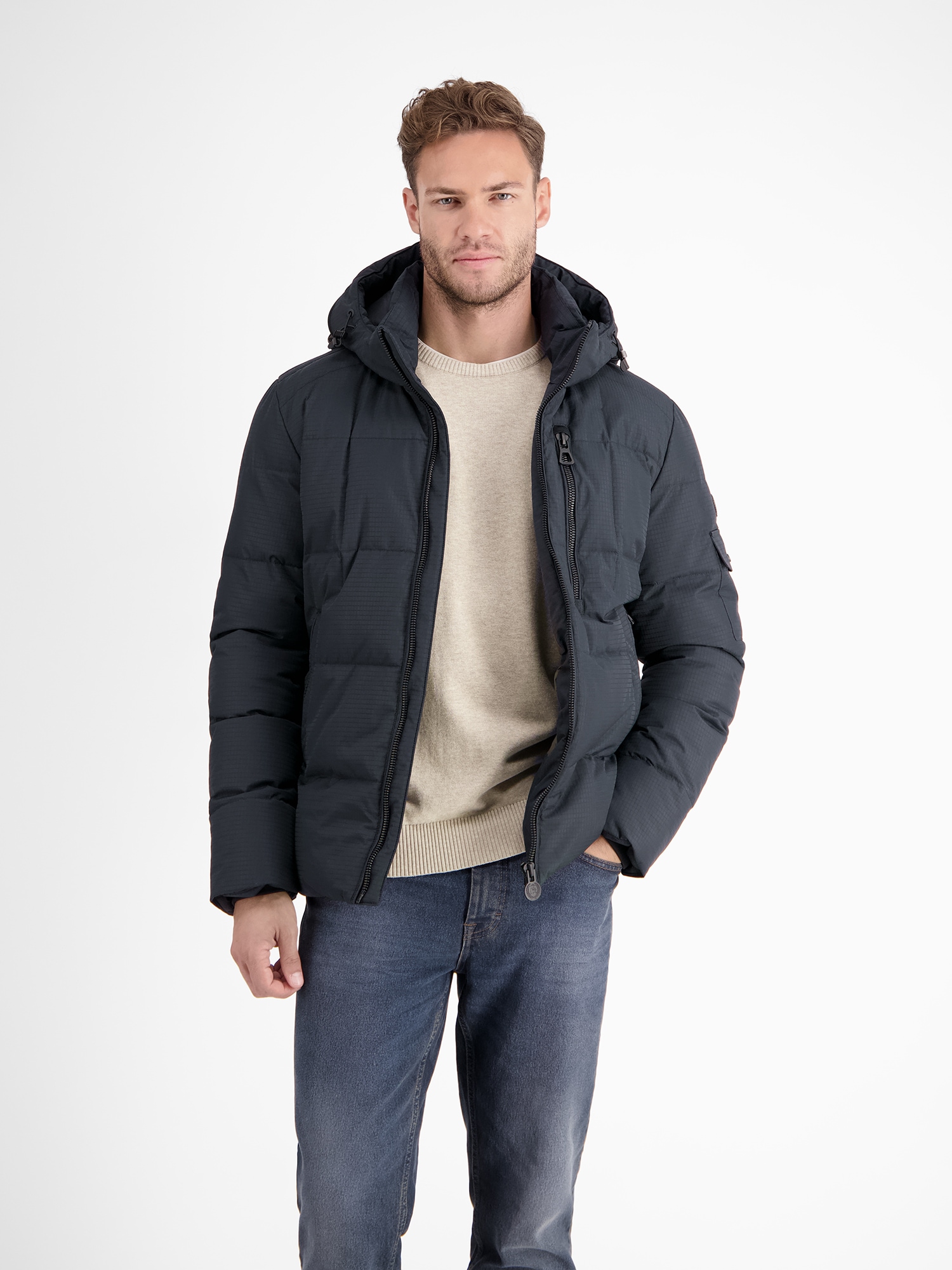 LERROS Veste matelassée »Gefütterte Steppjacke mit abnehmbarer Kapuze« avec capuche