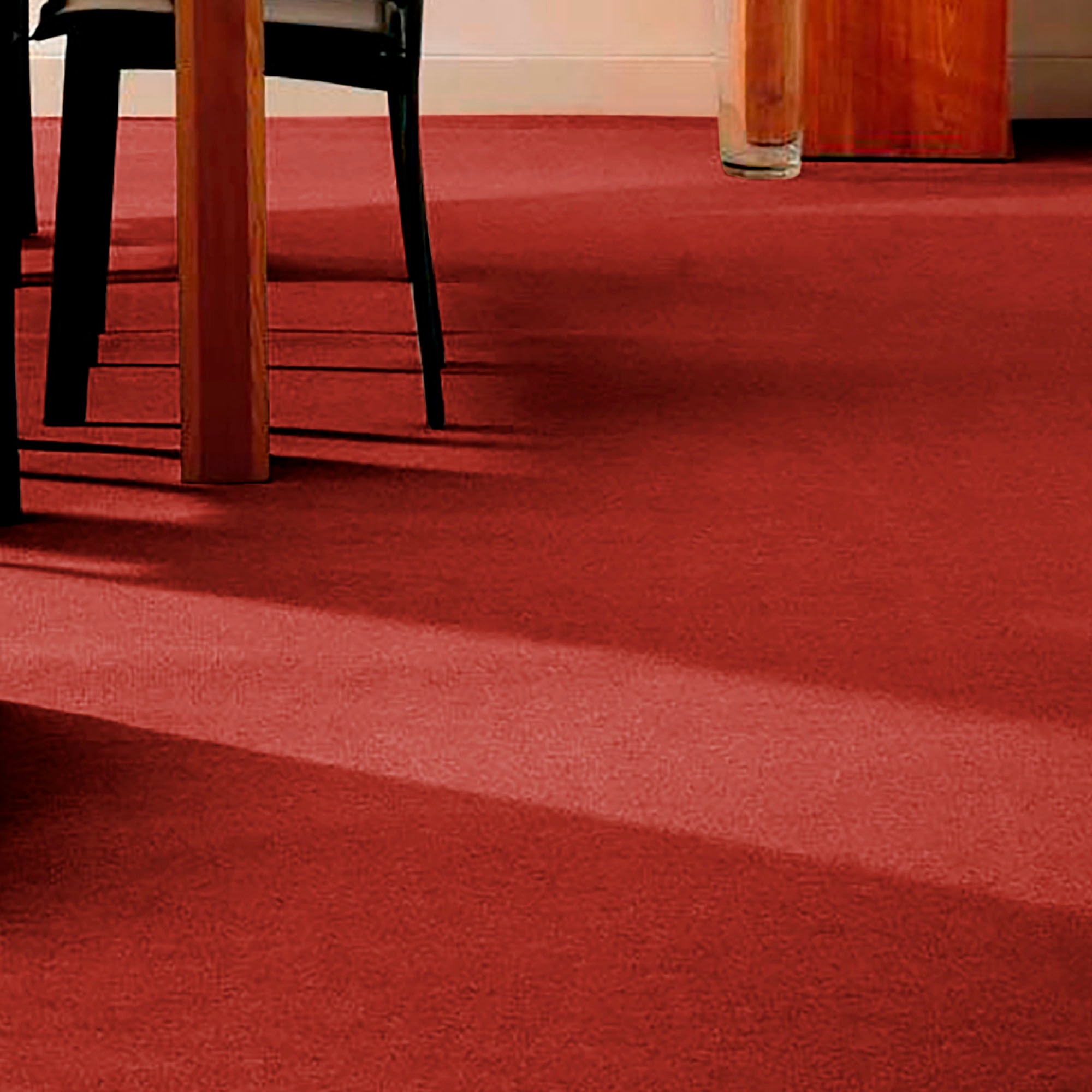 Andiamo Teppichboden »Sina, Velours, Made in Belgium«, rechteckig, 6 mm Höhe, Uni Farben, Breite 400 cm, strapazierfähig, pflegeleicht, Wohnzimmer