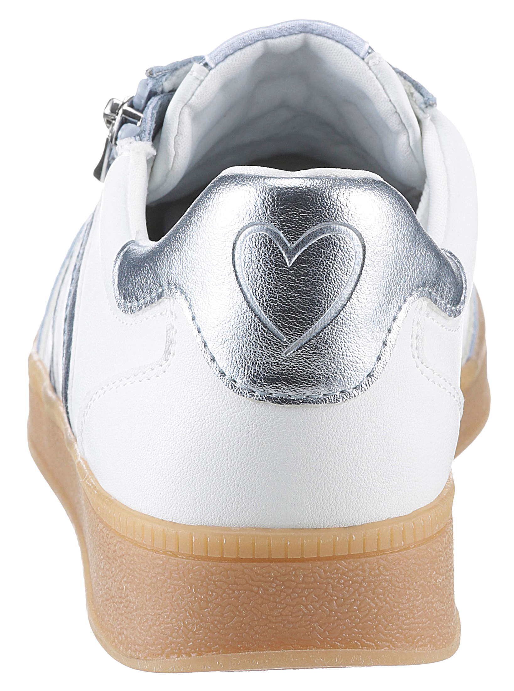 MARCO TOZZI Plateausneaker  , Freizeitschuh, Halbschuh, Schnürschuh mit Kontrastbesatz