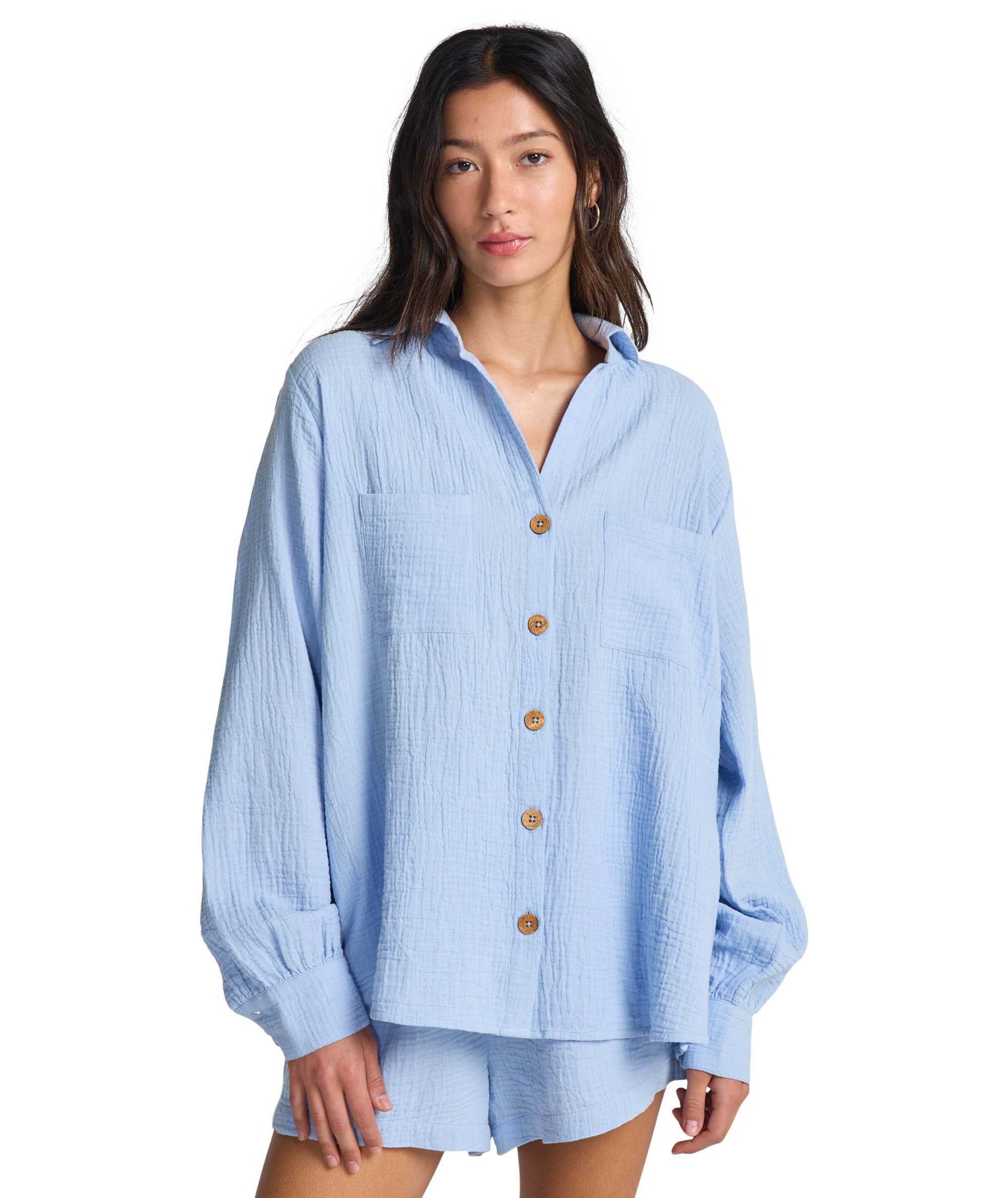 Image of Billabong Hemdblusenkleid "SWELL BLOUSE" sportlicher Look, für Sportmode, Sommermode und Strandmode