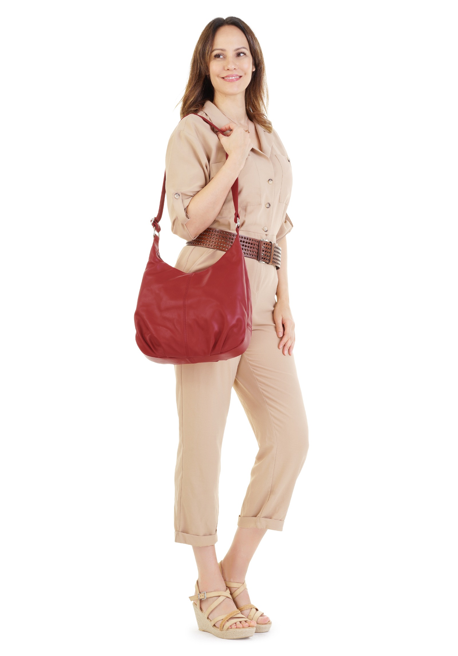 Cluty Shopper echt Leder, Made in Italy