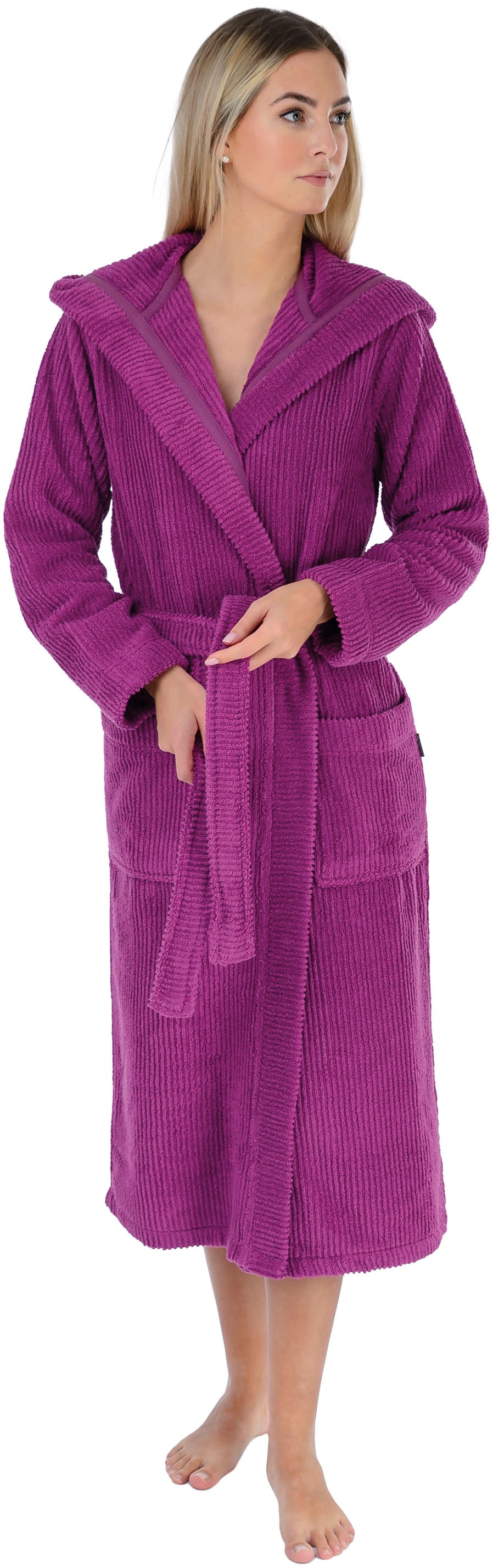 Wewo fashion Damenbademantel »4002« 1 Stk. tlg., fluffig weich