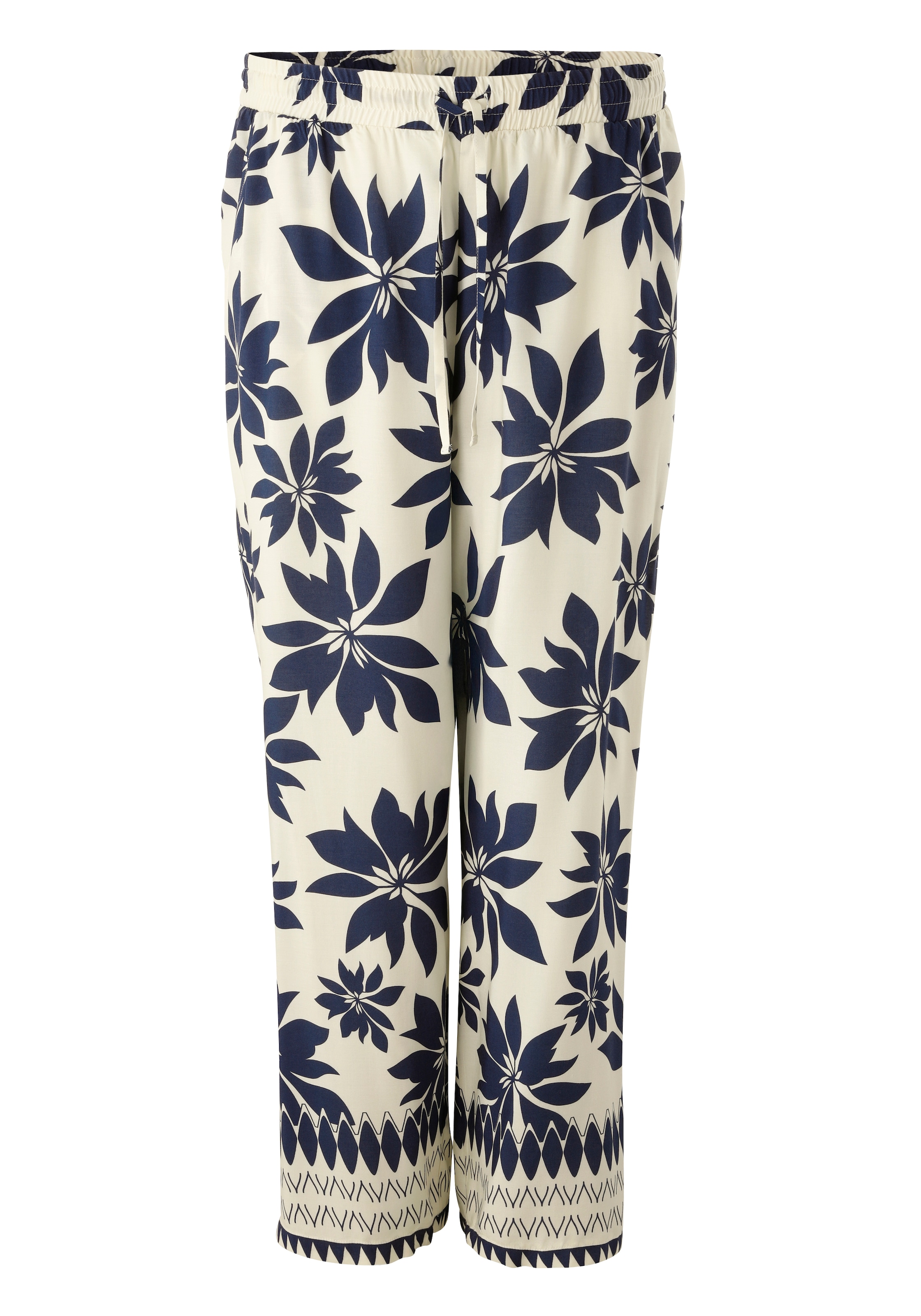 Aniston PLUS Pantalon à enfiler  mit grossflächigen Blättern bedruckt - NEUE KOLLEKTION