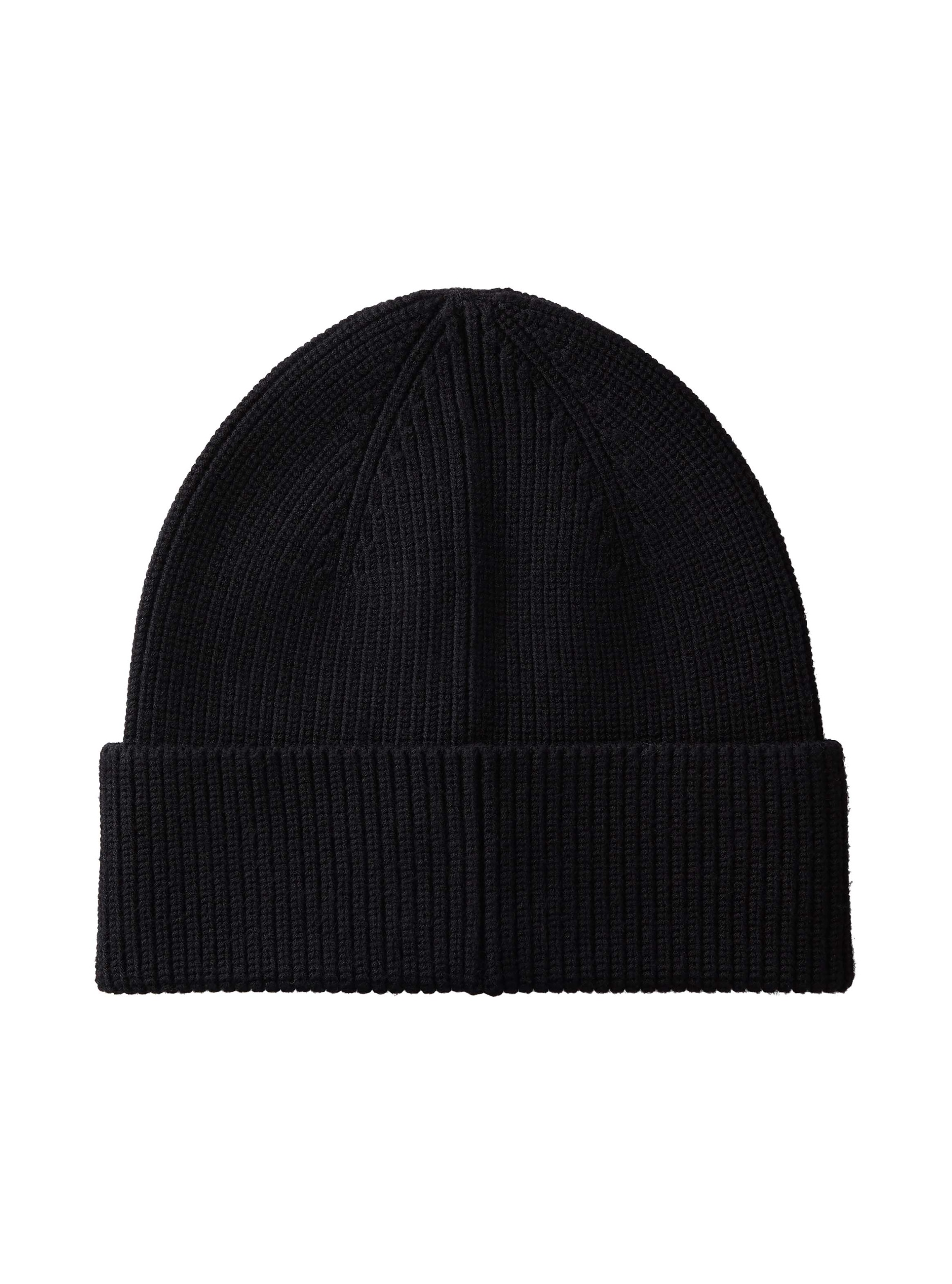 Calvin Klein Bonnet »EMBLEM SQUARE RIB BEANIE« coupe régulière avec logo de la marque