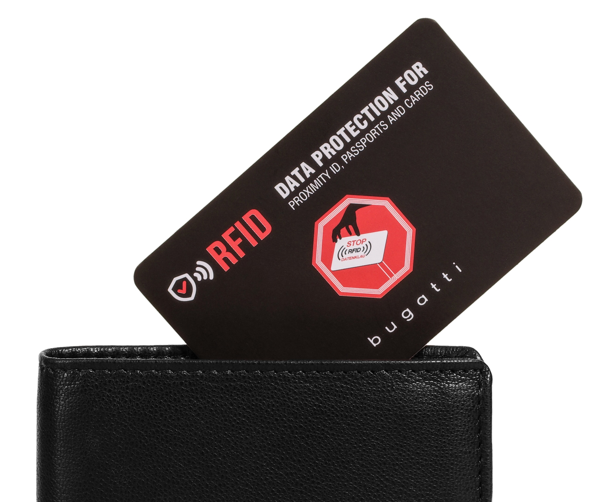 bugatti Geldbörse »BLACK MAGIC« echt Leder