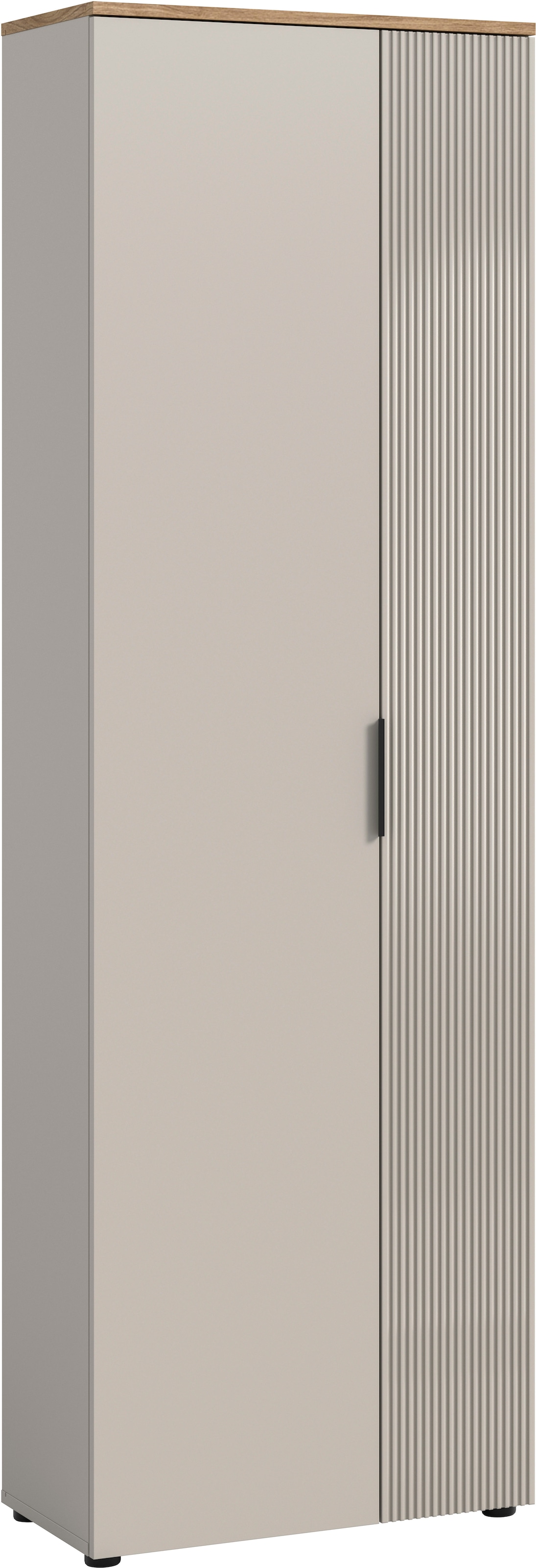 Image of Home affaire Garderobenschrank "EDIL, Höhe 190cm, 2 Türen, 5 Böden, 6 Fächer" moderne Farbkombination, Platz für ca. 18 Paar Schuhe, Kleiderschrank, Flurschrank, Hochschrank, Stauraumschrank