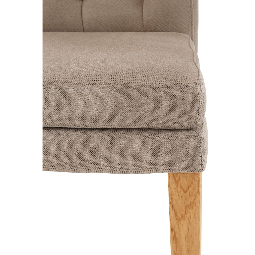 Home affaire Stuhl »Colorado«, (Set), 6 St., Luxus-Microfaser, Beine in eiche oder nussbaum. Im 2er, 4er oder 6er-Set