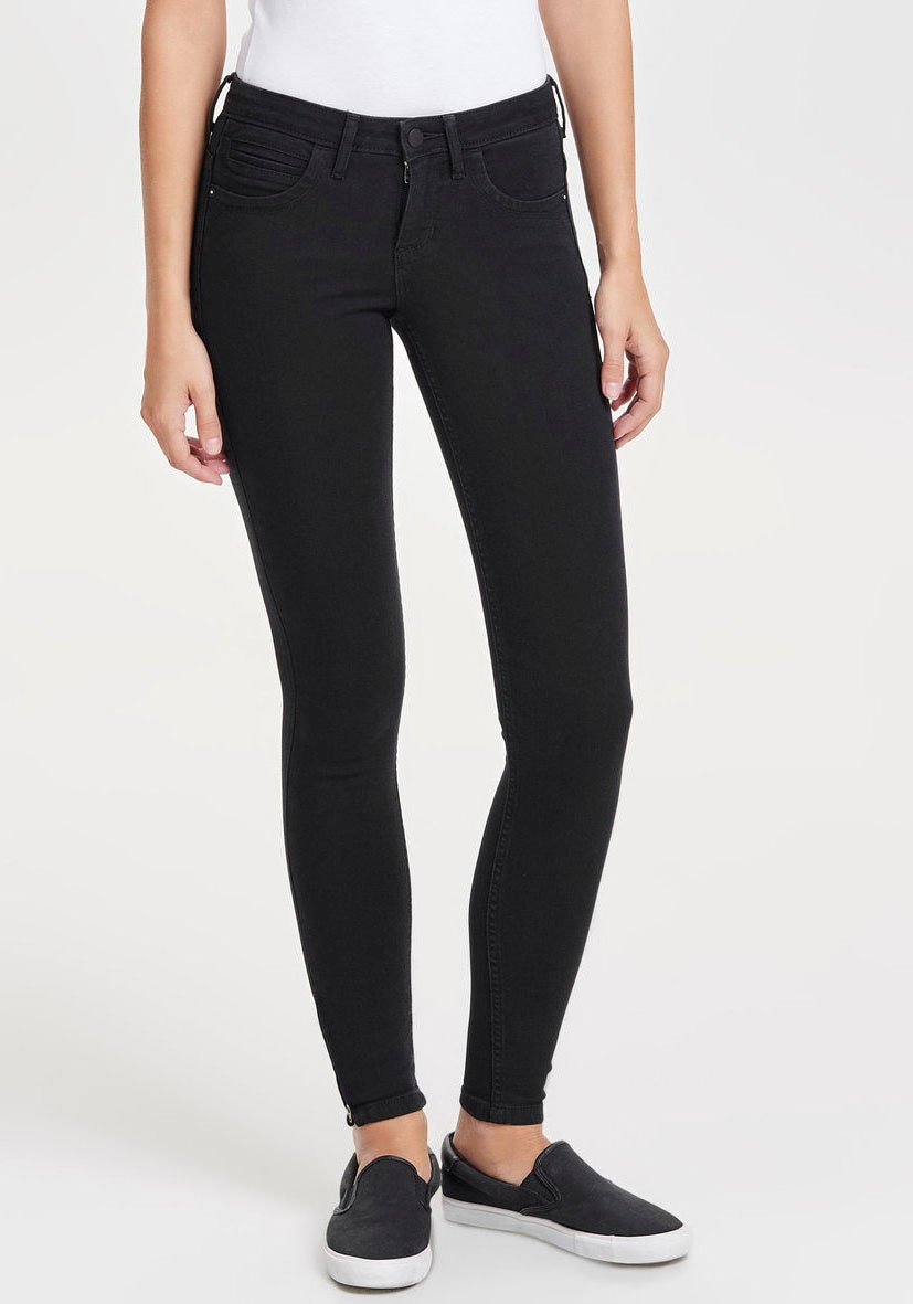 Image of ONLY "ONLKENDELL ETERNAL LIFE ANKLE BLACK NOOS" mit Zipper am Saum