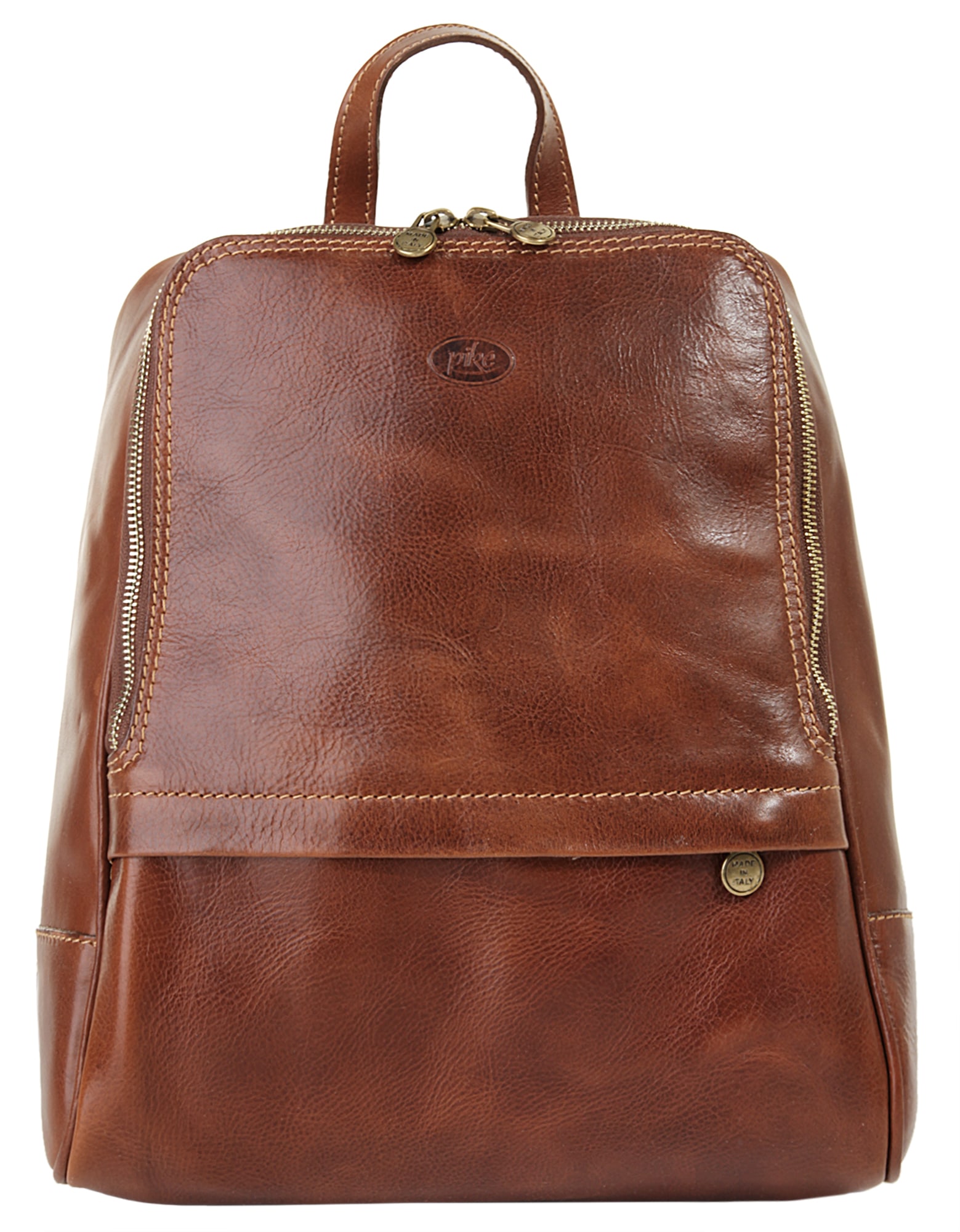 Image of Piké Cityrucksack echt Leder, Made in Italy