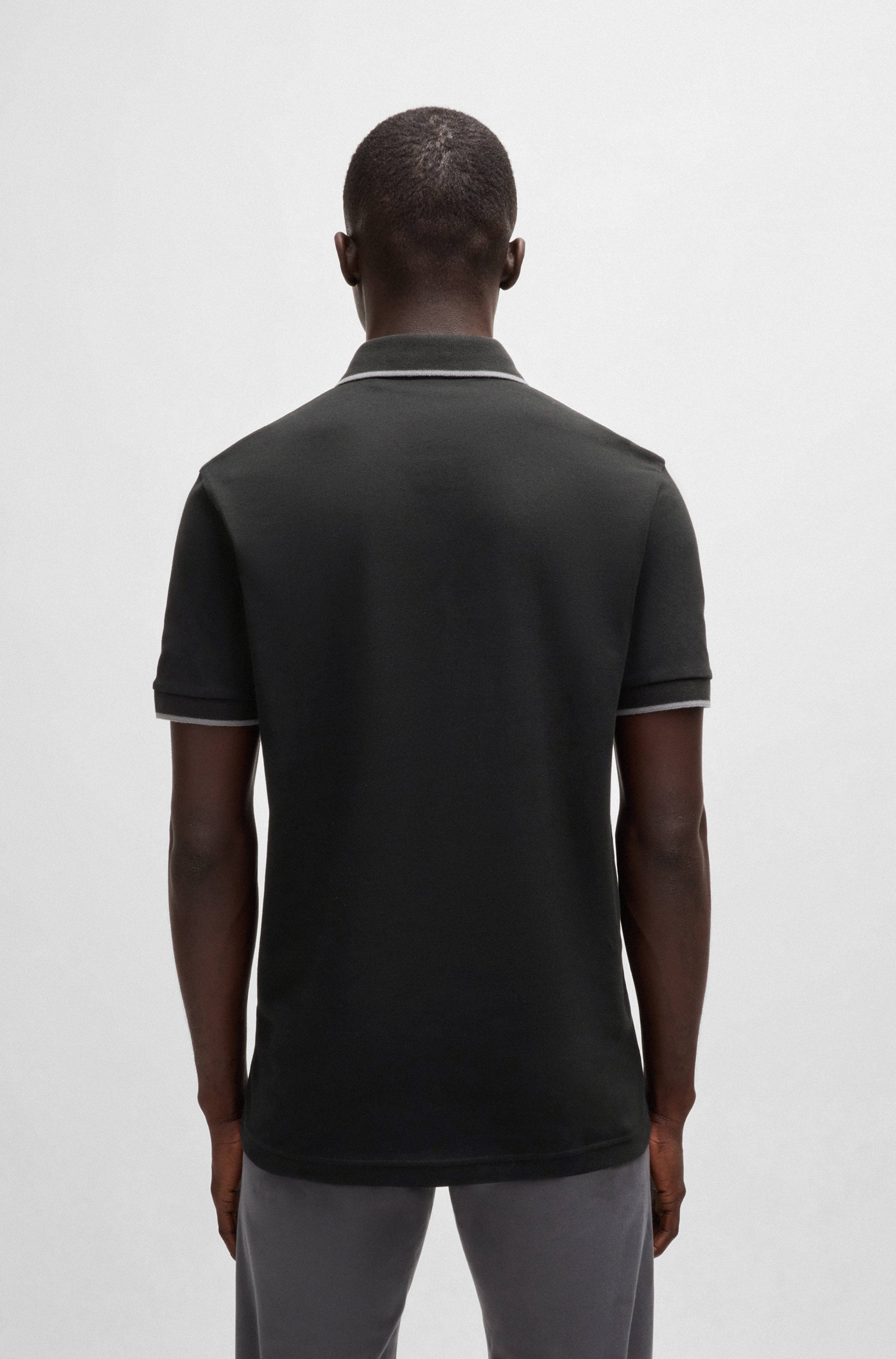 BOSS ORANGE Polo »Passertip« mit BOSS Logo-Badge
