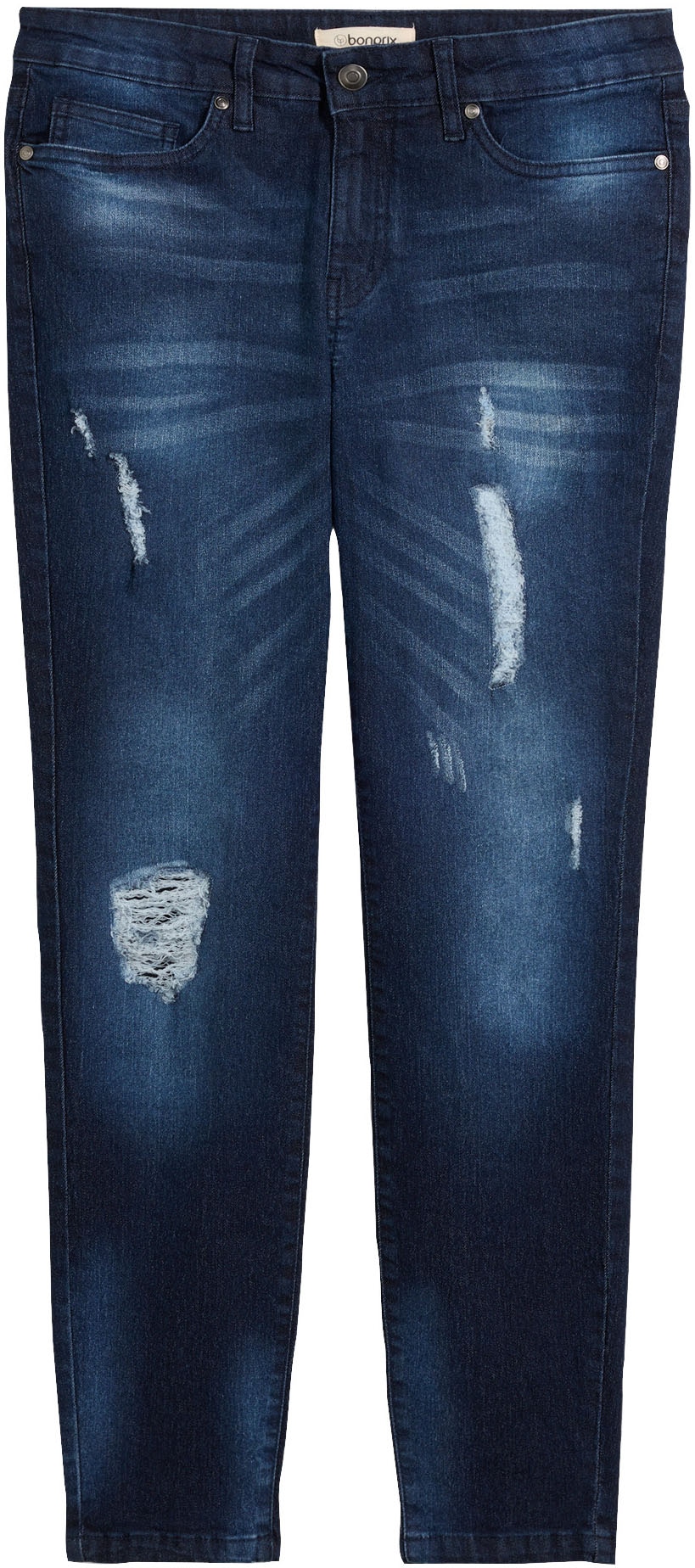 bonprix Jeans skinny 1 pièces Skinny-fit, mit Destroy-Effekten, in vielen Grössen erhältlich