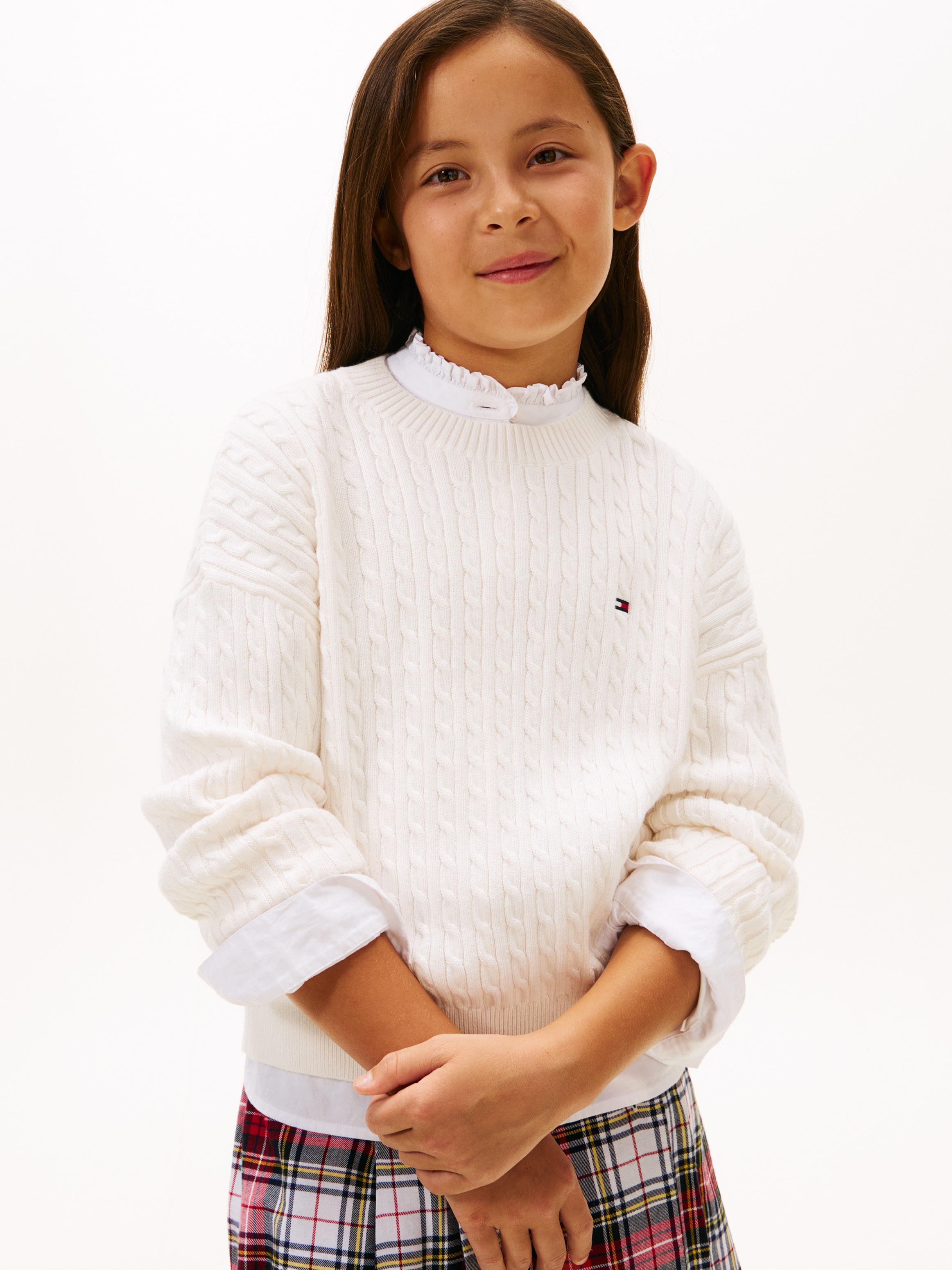 Image of Tommy Hilfiger Strickpullover "CABLE SWEATER" Kinder bis 16 Jahre