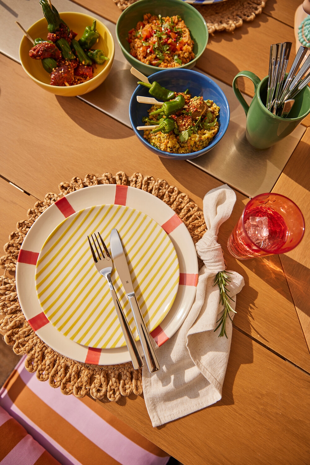 GOODproduct Platzset »Aimka« Handgefertigt, 35x35, rund