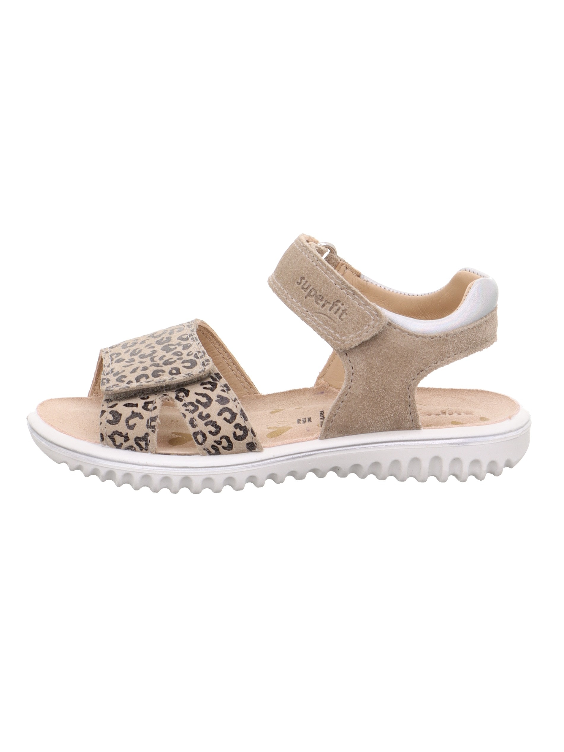 Superfit Sandale »SPARKLE WMS: mittel«  Klett-Sandalette mit Leomuster, Grössenschablone zum Download
