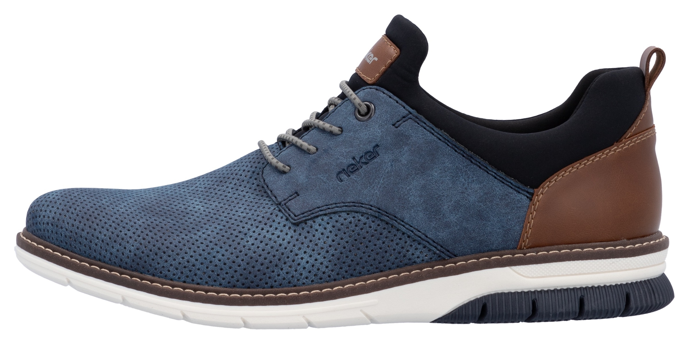 Rieker Baskets slip-on  Schlupfschuh, Halbschuh, Freizeitschuh mit Prägung