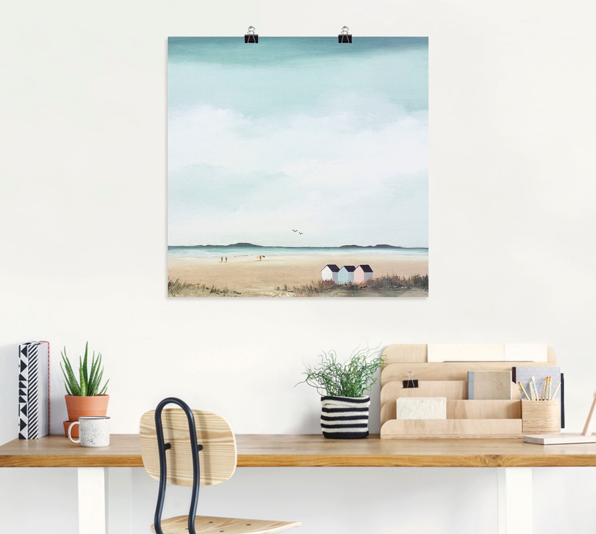 Artland Fresque murale »Sonniger Morgen IV« 1 cuis tlg. als Leinwandbild, Poster in verschied. Grössen