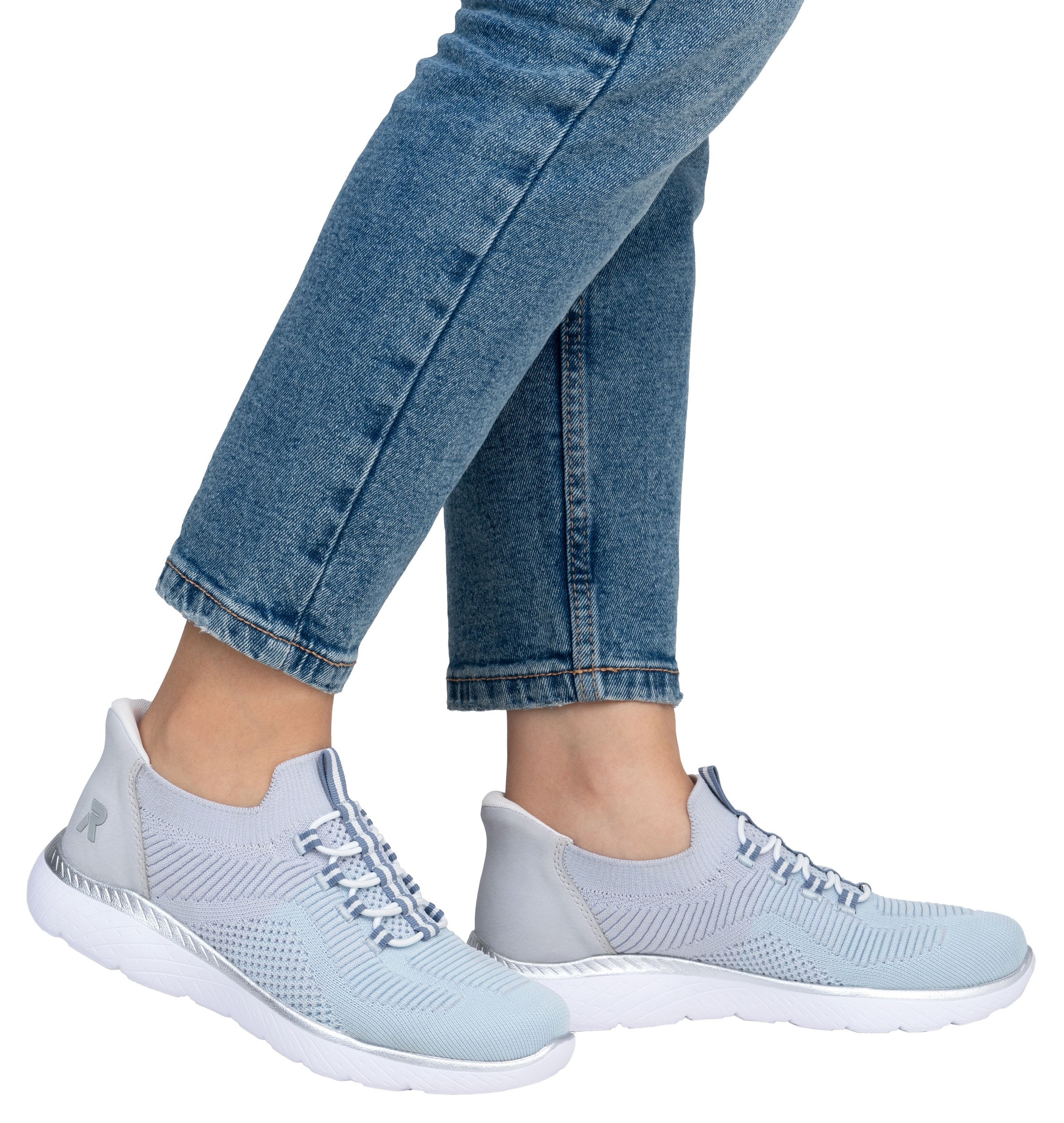 RIEKER Sport Slip-On Sneaker »Ready2GO«  , Halbschuh, Freizeitschuh, Slipper mit MemoSoft-Innensohle