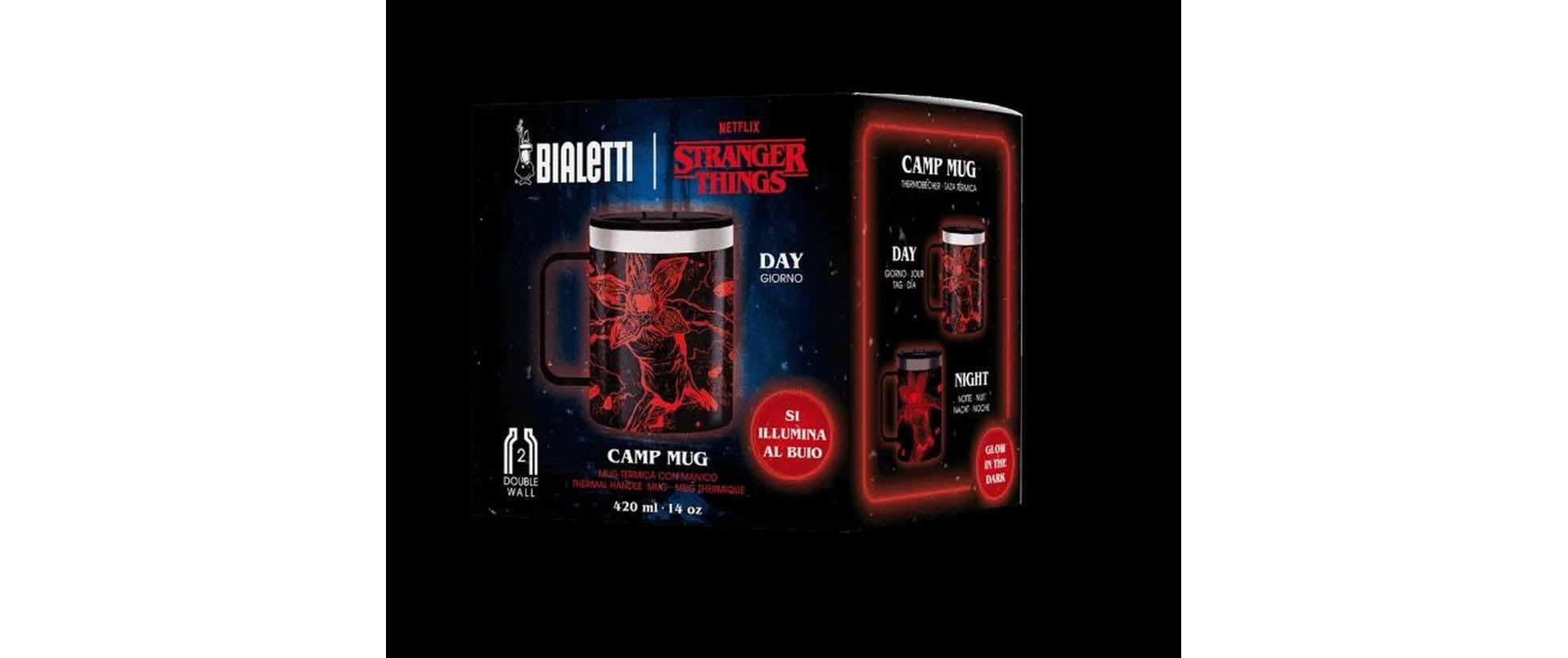 BIALETTI Gobelet thermique »Bialetti Tasse Stranger Things, 420 ml«