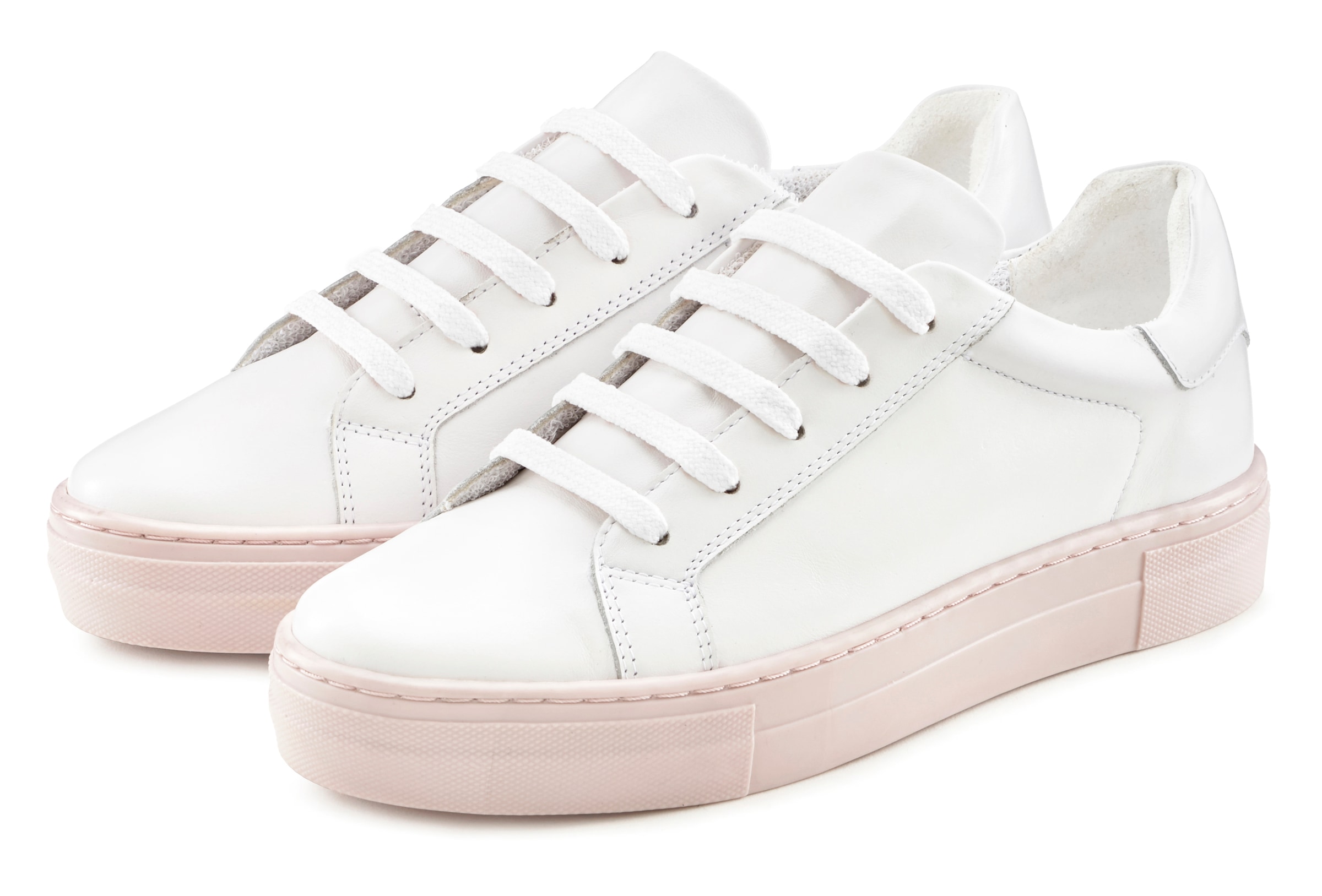 Image of Elbsand Sneaker Schnürhalbschuh, Freizeitschuh, Leder, weiches Frottee-Innenfutter