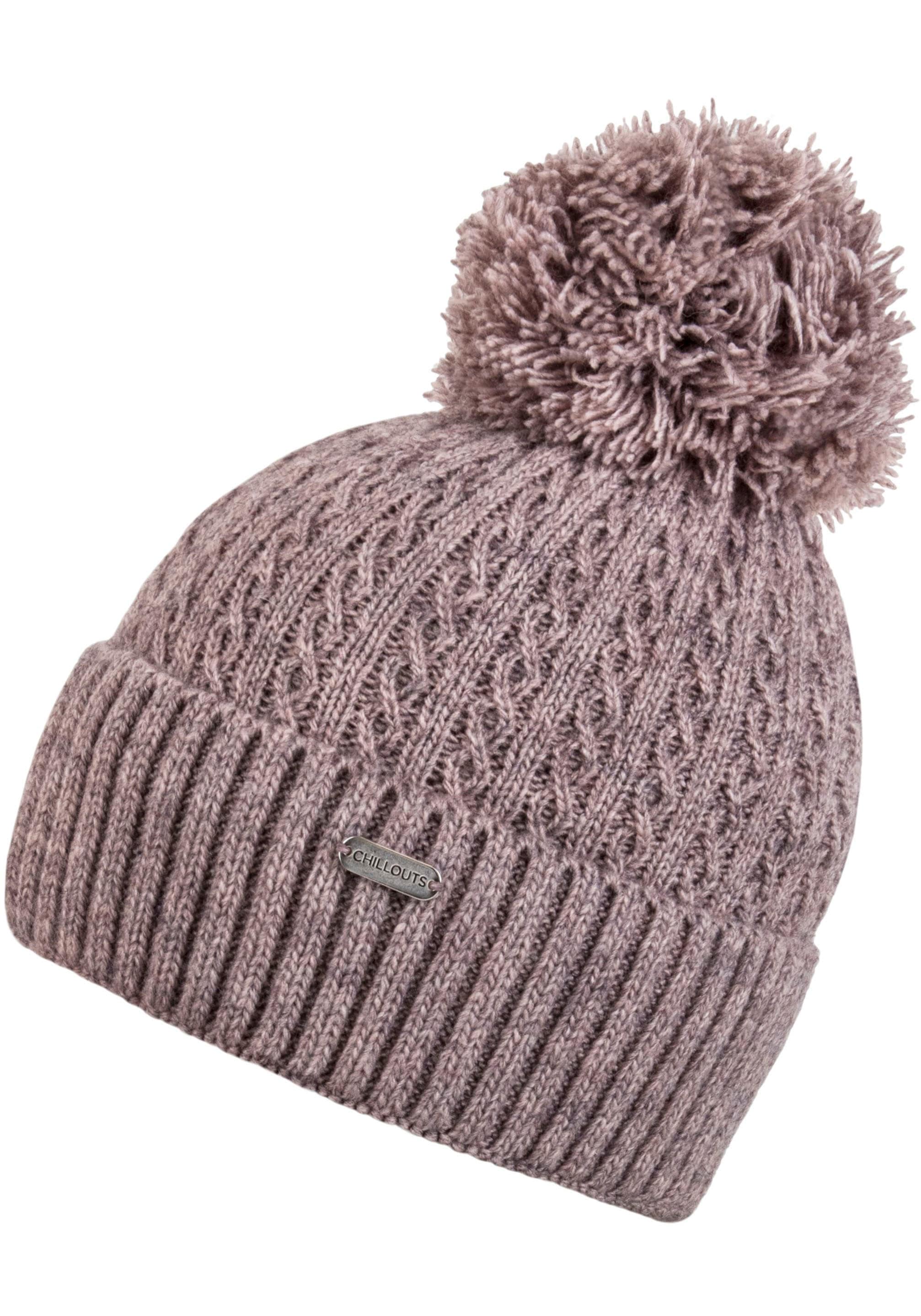 Image of chillouts Bommelmütze "Estephania Hat" mit weichem Fleecefutter