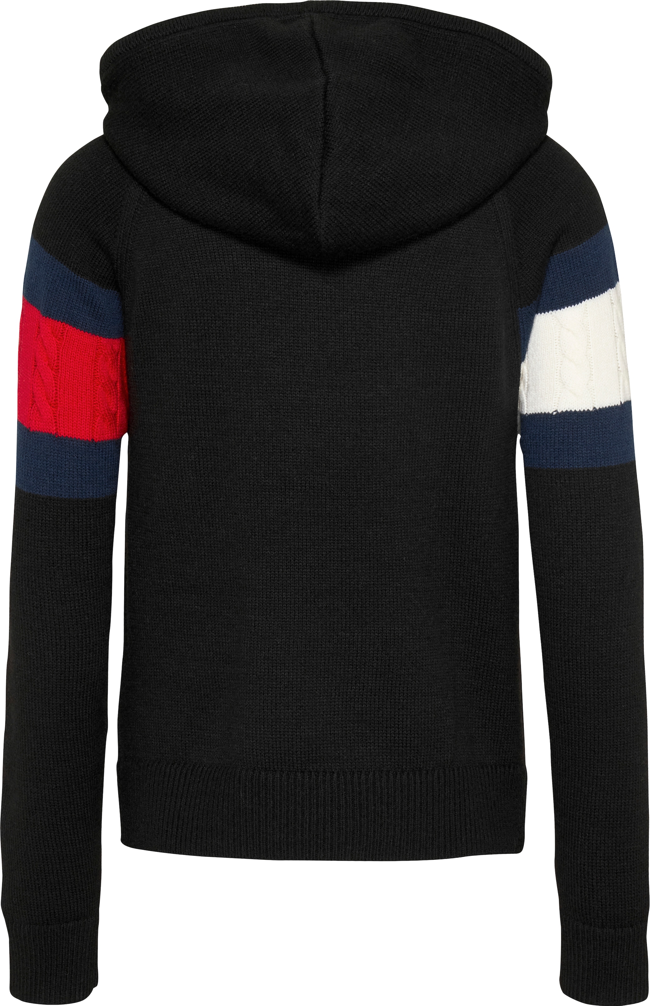 Tommy Jeans Kapuzenpullover »TJW CENTER FLAG HOOD SWEATER EXT«, mit Kapuze, grossem Logo-Flag