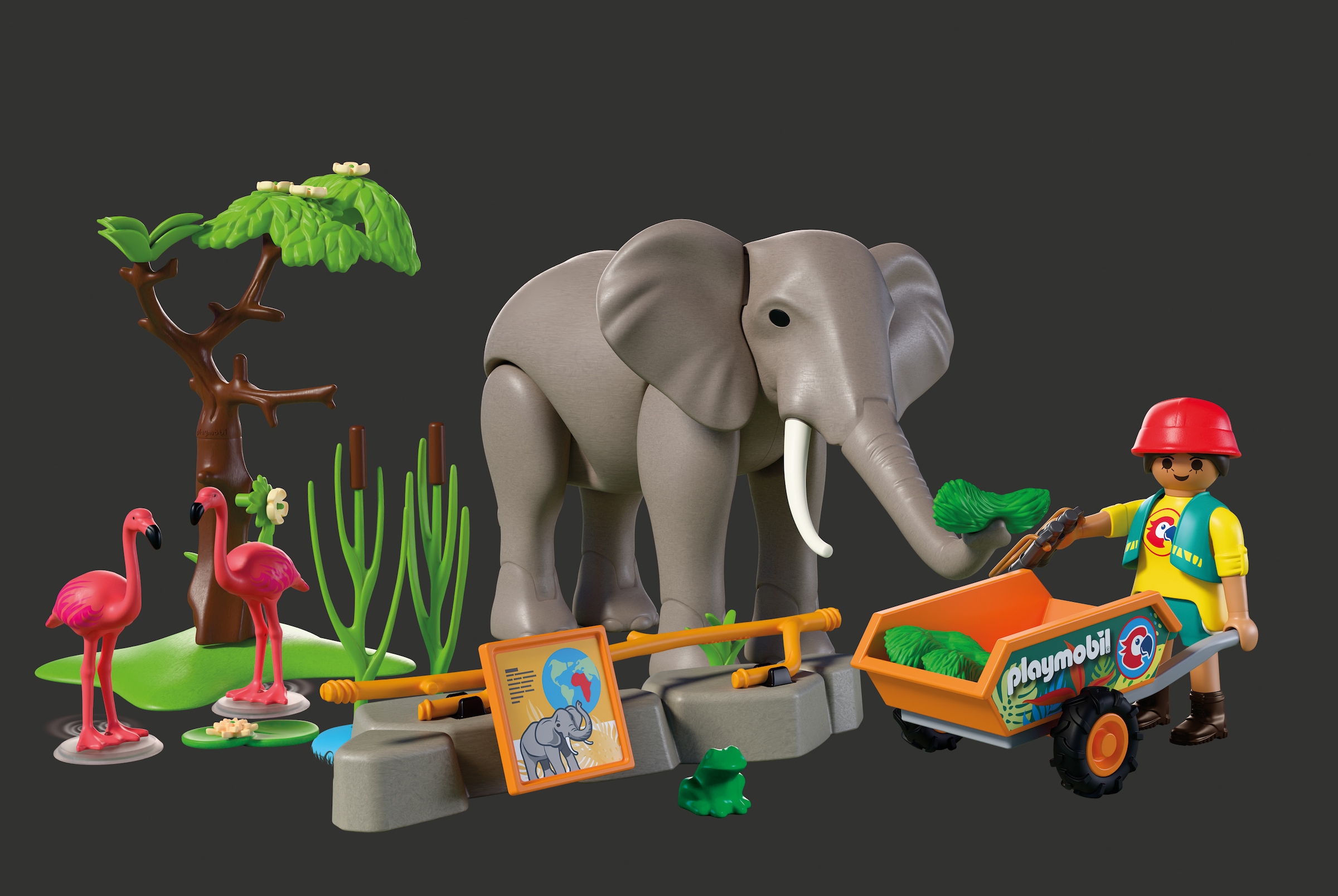 Playmobil® Jeu de construction »Elefant mit Tierpfleger (72068), Animals & Friends« Made in Europe
