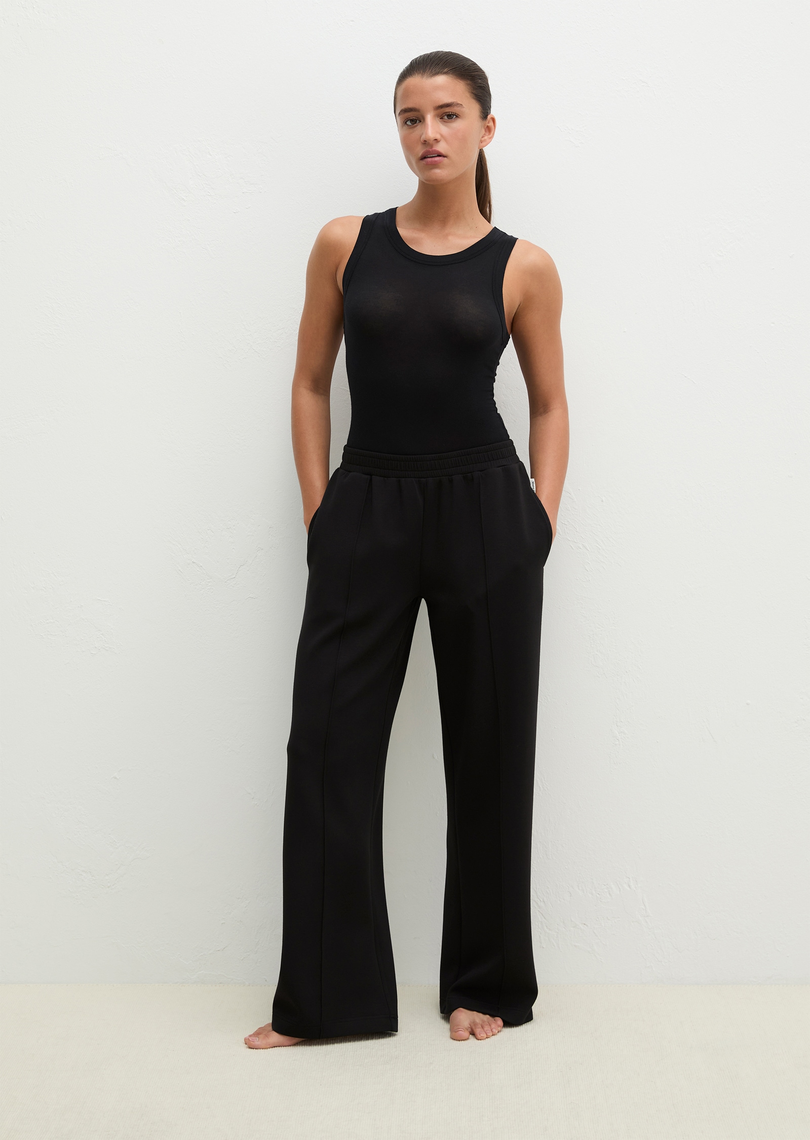 Image of Marc OPolo Loungehose weite Passform, für Homewear, lässiger Homewear-Style, aus Jersey