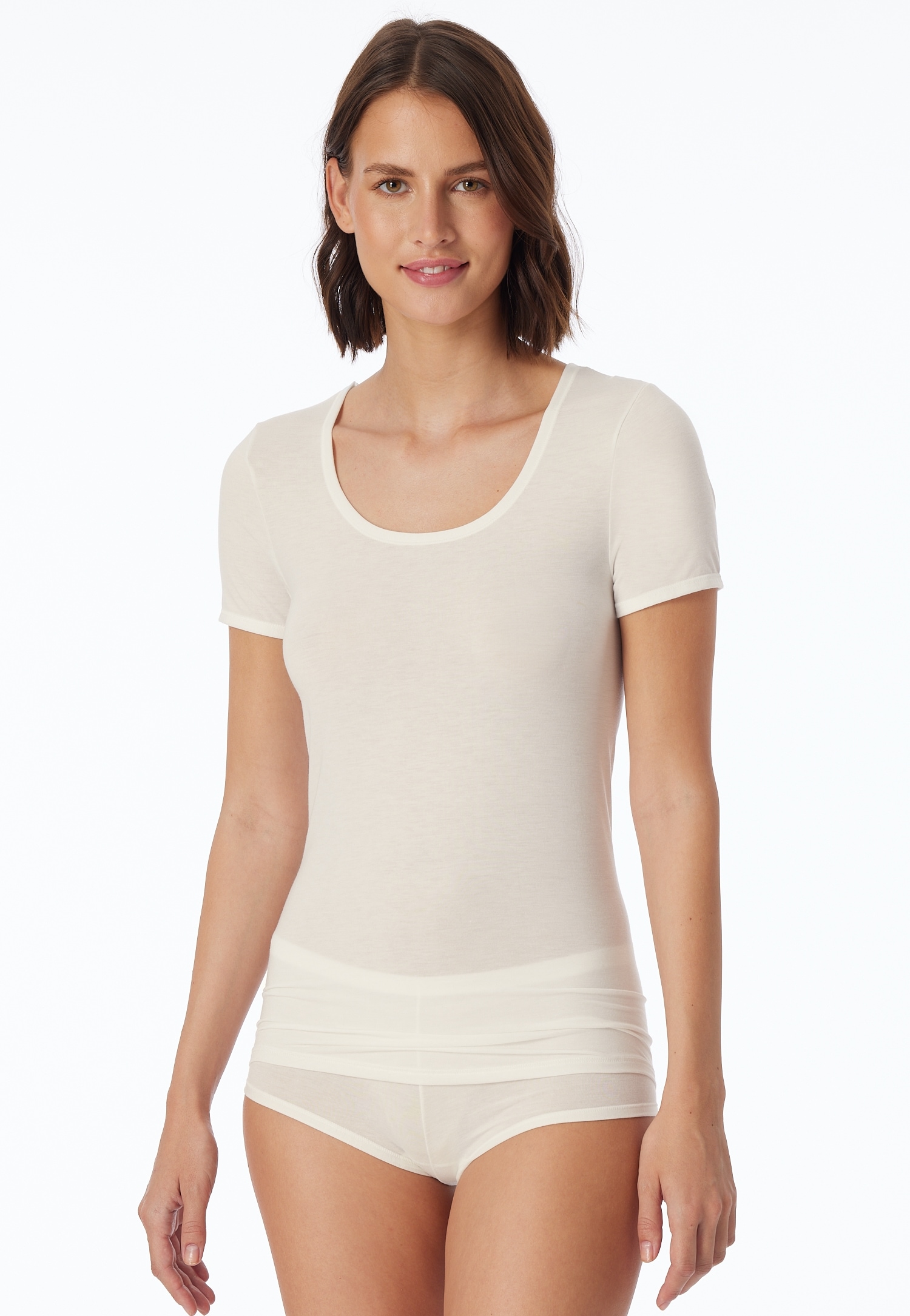 Image of Schiesser Kurzarmshirt "Personal Fit" Rundhalsausschnitt, Single Jersey, ohne störende Seitennähte