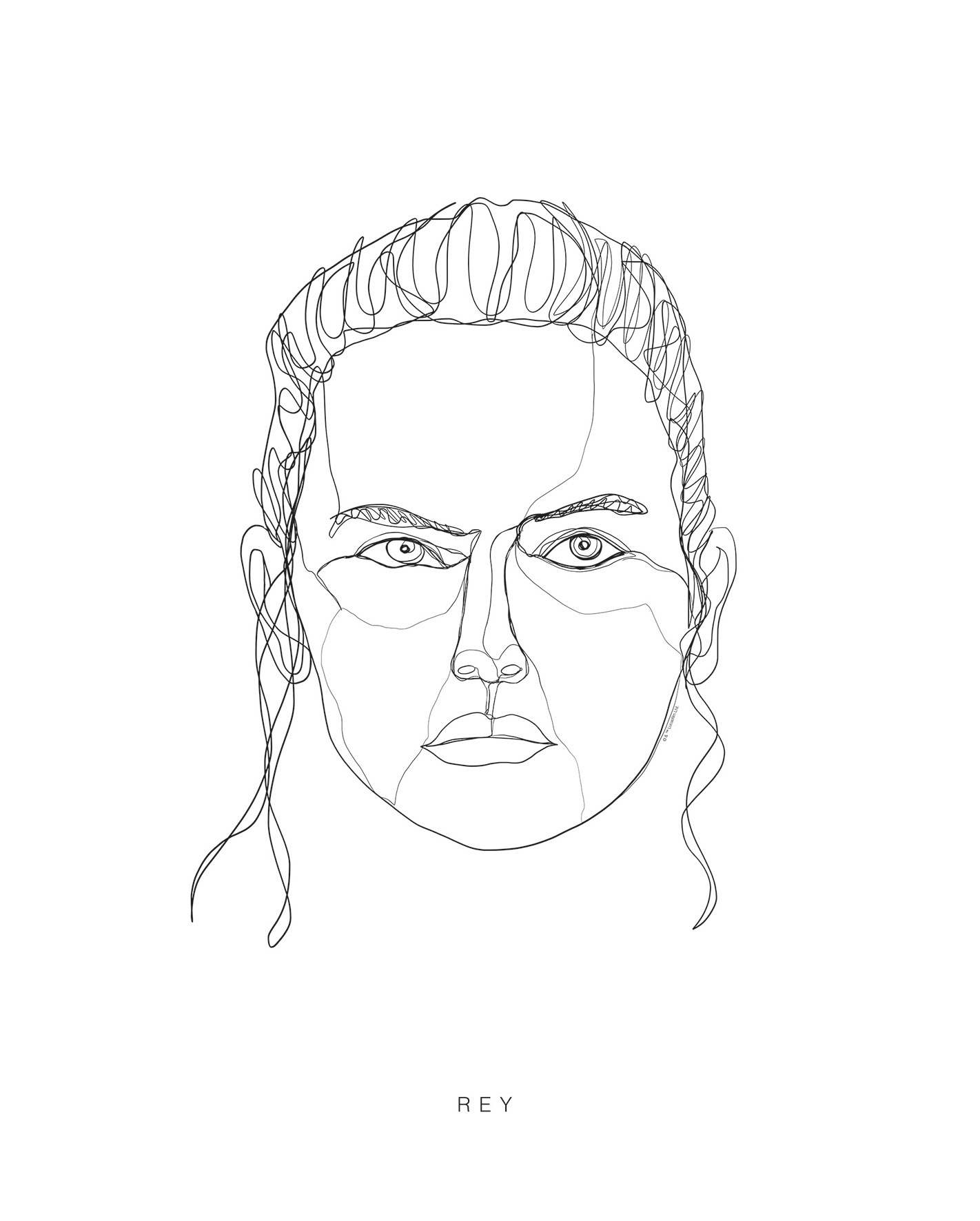 Image of Komar Poster »Star Wars Classic Force Faces Rey«, Star Wars bei Ackermann Versand Schweiz