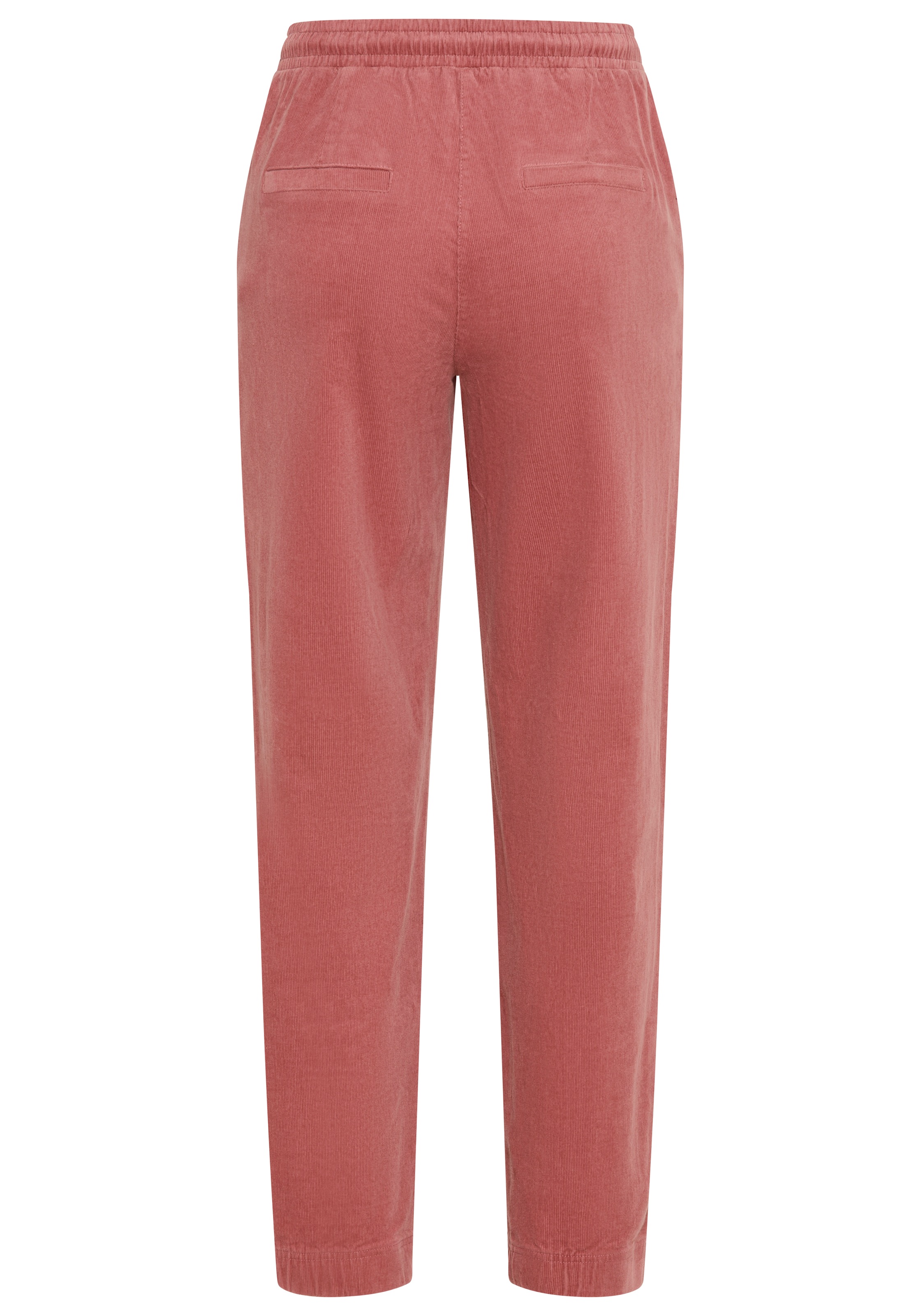 Laura Scott Pantalon en velours côtelé  coupe droite, longueur cheville, aspect uni