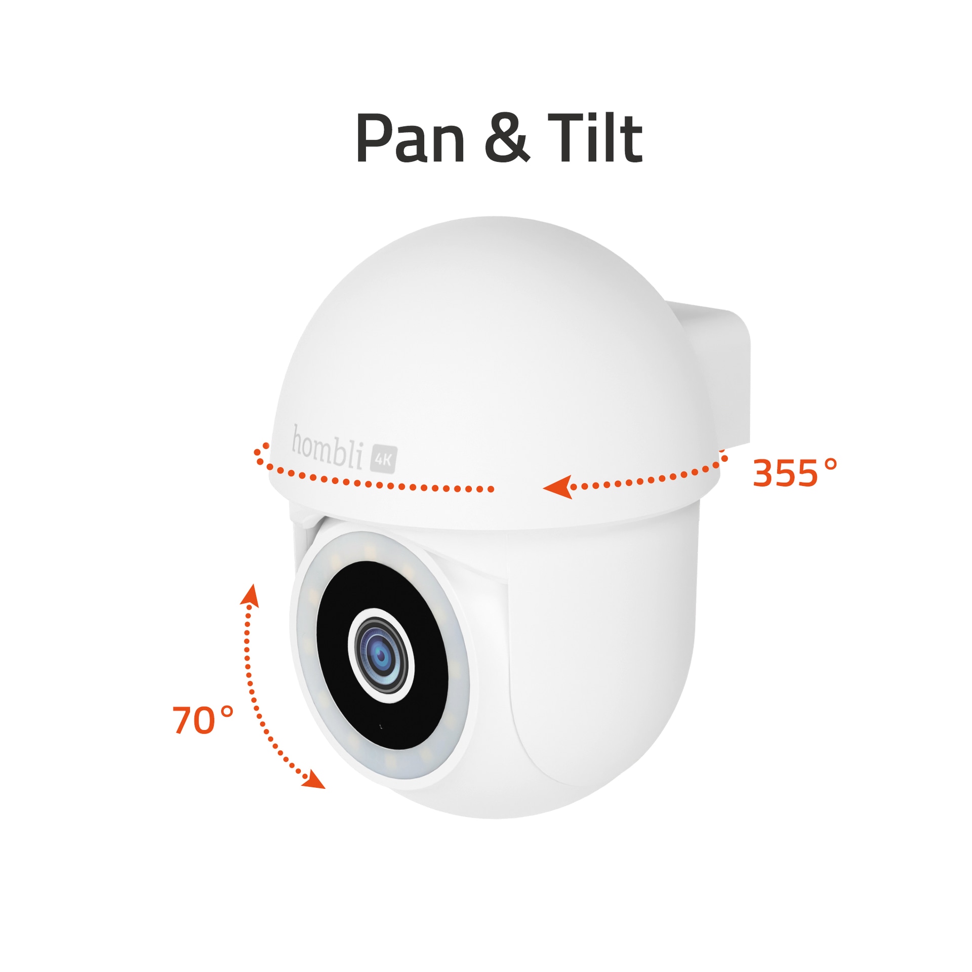 Hombli Überwachungskamera »Pan & Tilt Cam 4K«, Aussenbereich