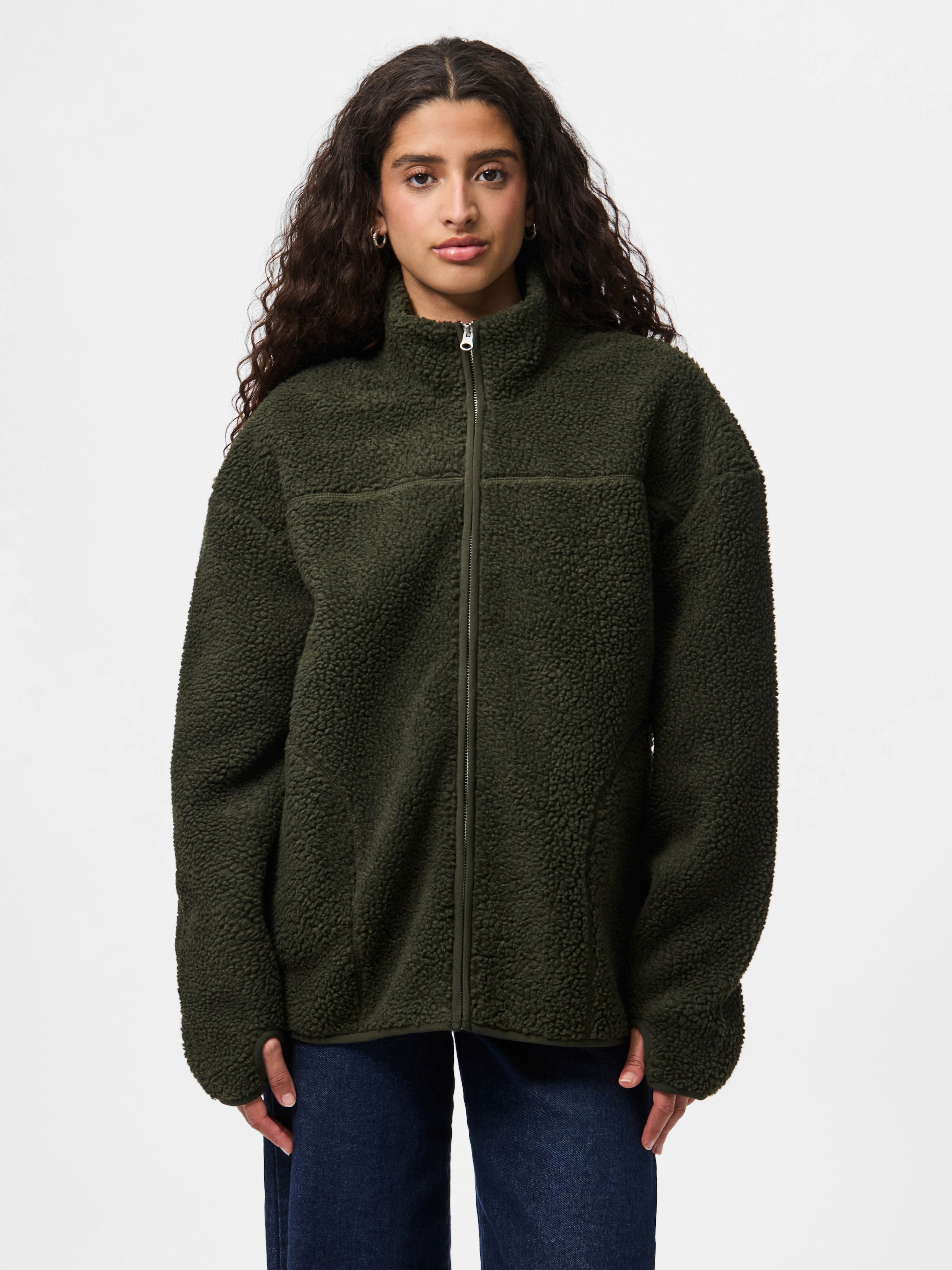 pieces Veste en peluche »PCSADIA LS TEDDY JACKET NOOS BC« fibre synthétique
