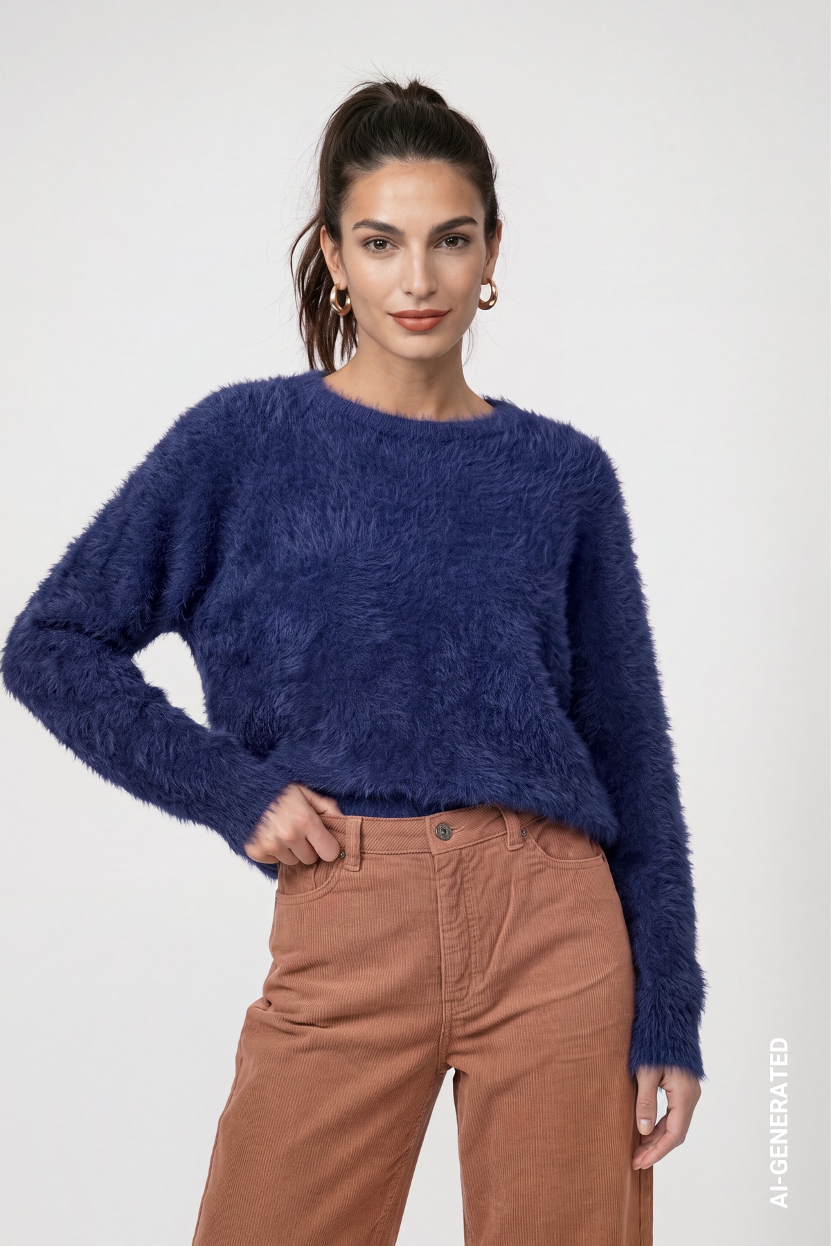 Image of Monari Strickpullover "Pullover Plüsch" Regular fit mit flauschiger Haptik