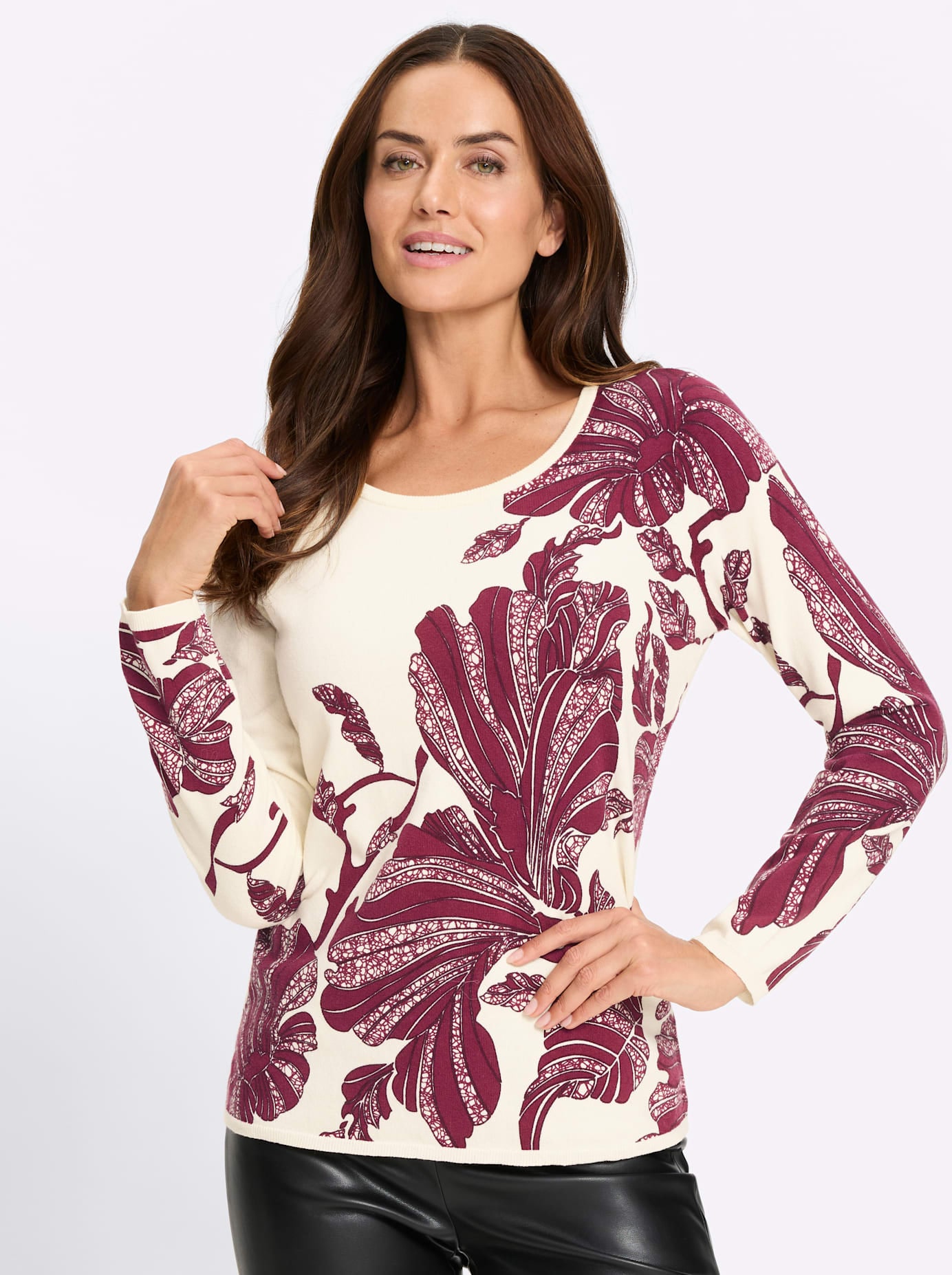 heine Strickpullover »Druck-Pullover«