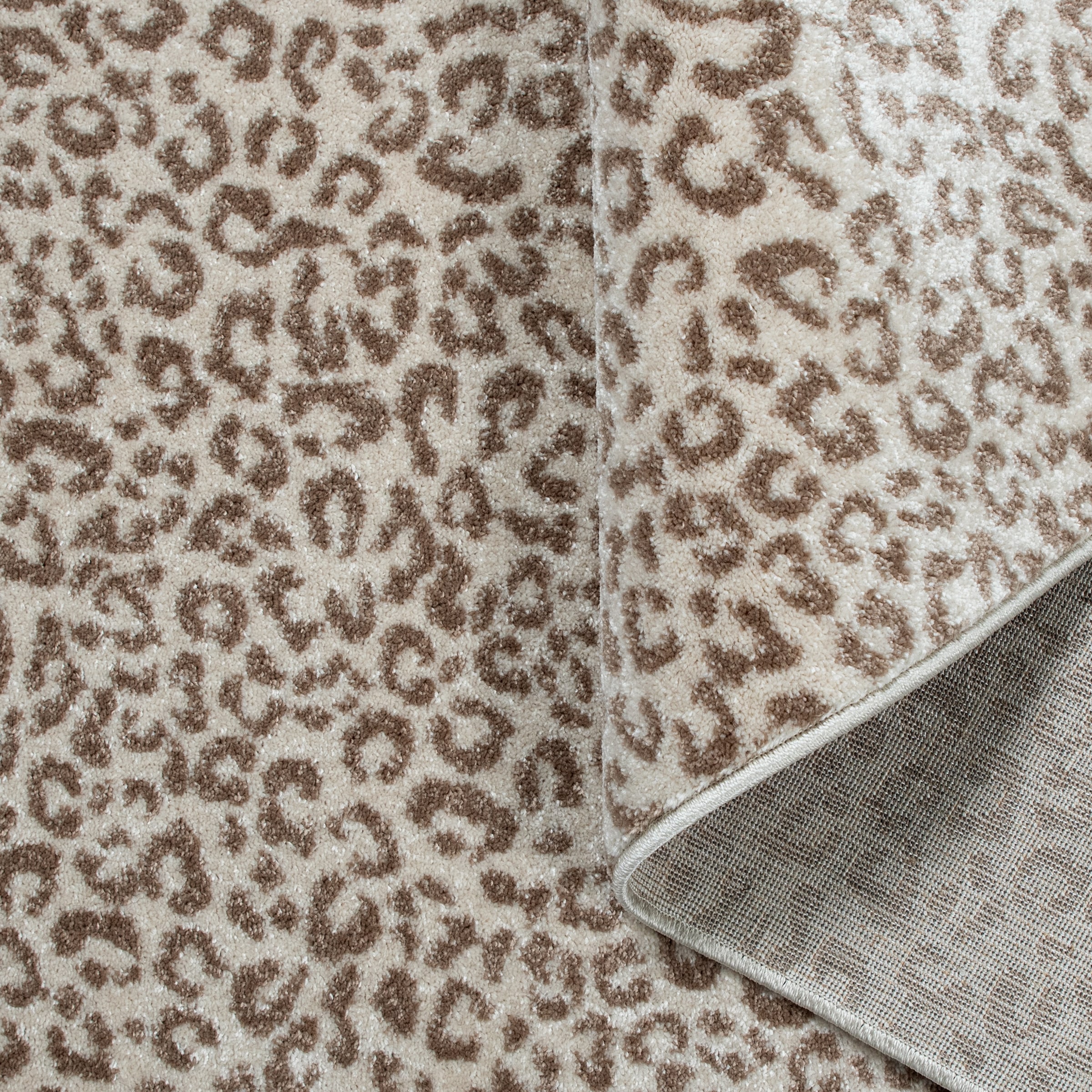 GOODproduct Tapis »Fynna, Leoparden-Muster, Animal Print, modern« Rectangulaire 9 mm Höhe Léopard, peluche très douce, salon, chambre, salle à manger